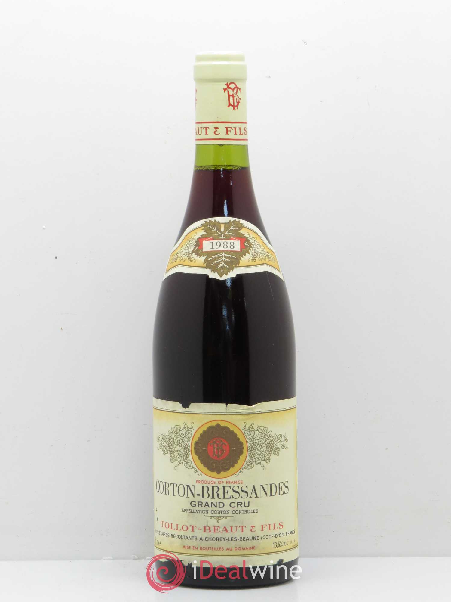 Corton-Bressandes Grand Cru Tollot Beaut (Domaine) 1988 - Lot of 1 bottle - 0