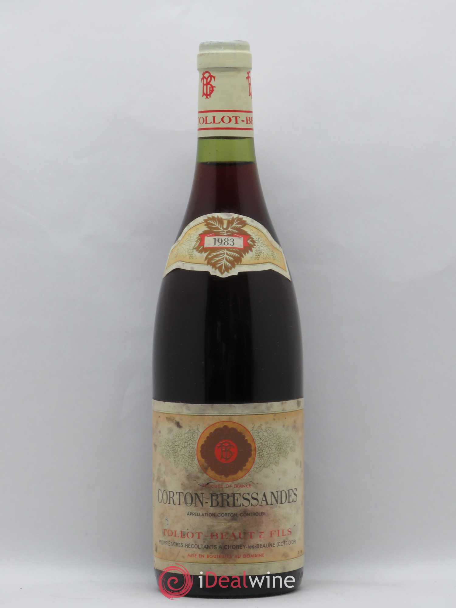 Corton-Bressandes Grand Cru Tollot Beaut (Domaine) 1983 - Lot of 1 bottle - 0