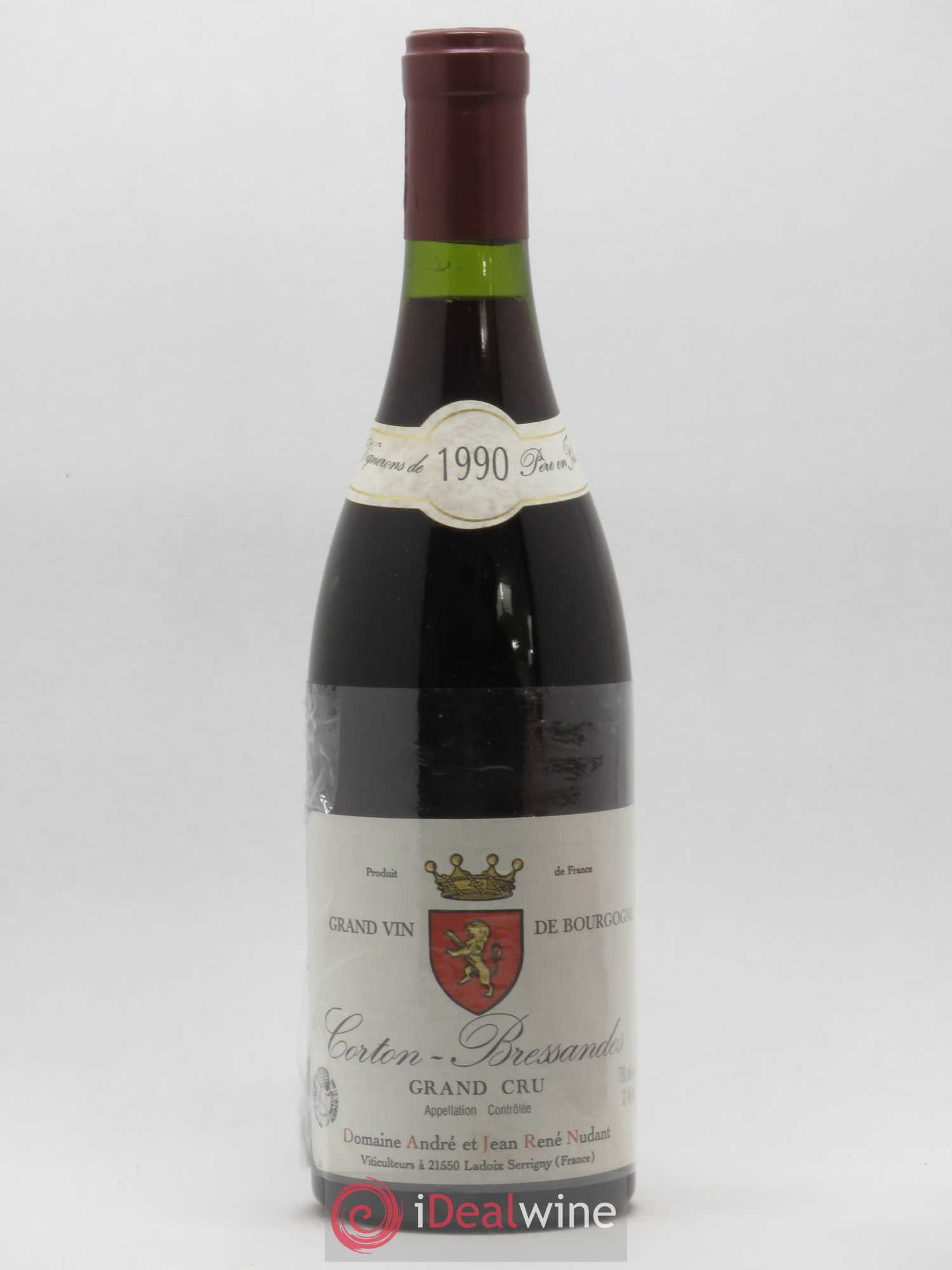 Corton Grand Cru Bressandes Domaine André et Jean René Nudant 1990 - Lot of 1 bottle - 0