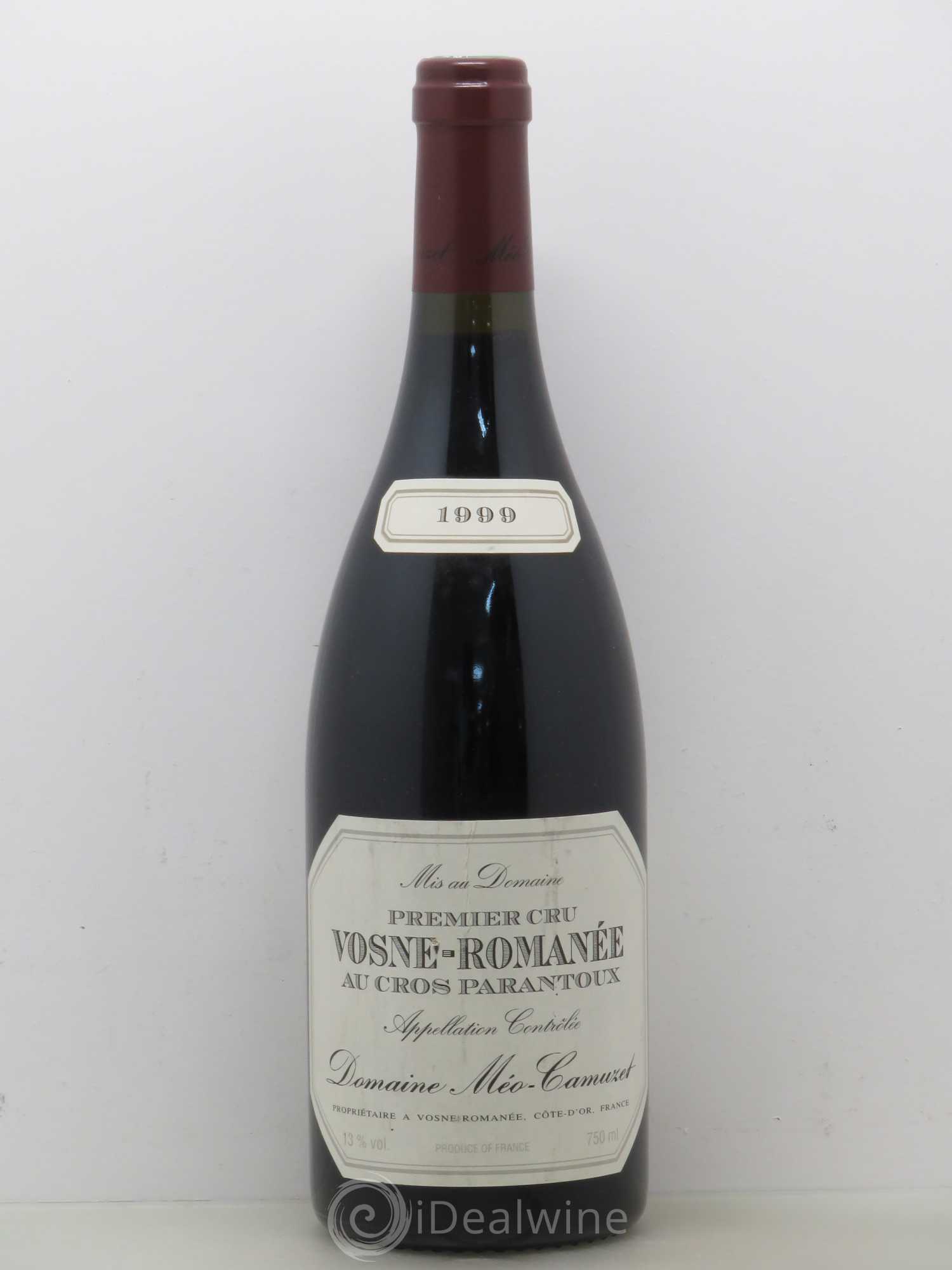 Vosne-Romanée 1er Cru Au Cros Parantoux Méo-Camuzet (Domaine) 1999 - Lot de 1 bouteille - 0