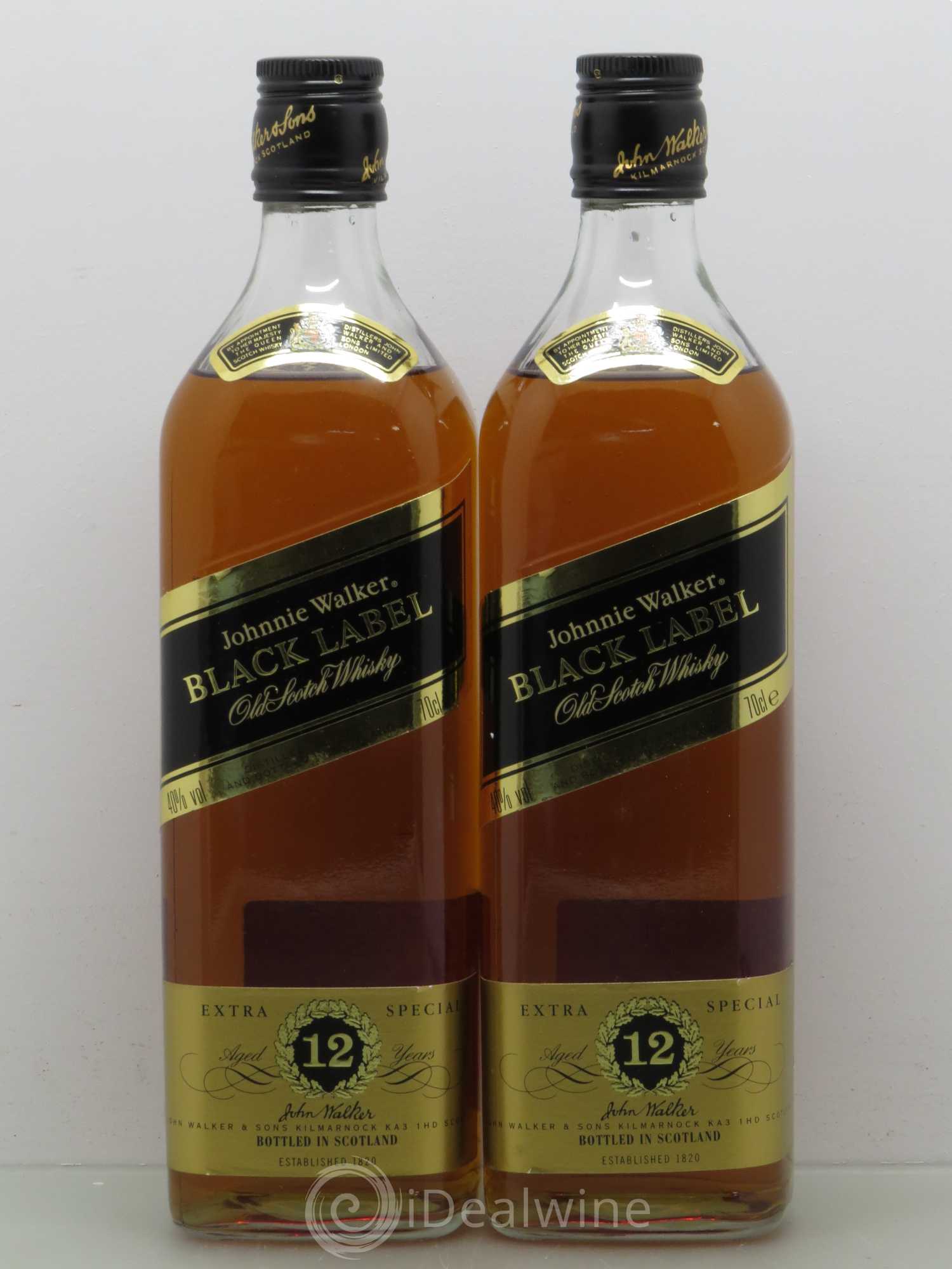 Whisky Johnnie Walker Black Label Extra Special 12 years Old - Lot de 2 bouteilles - 0