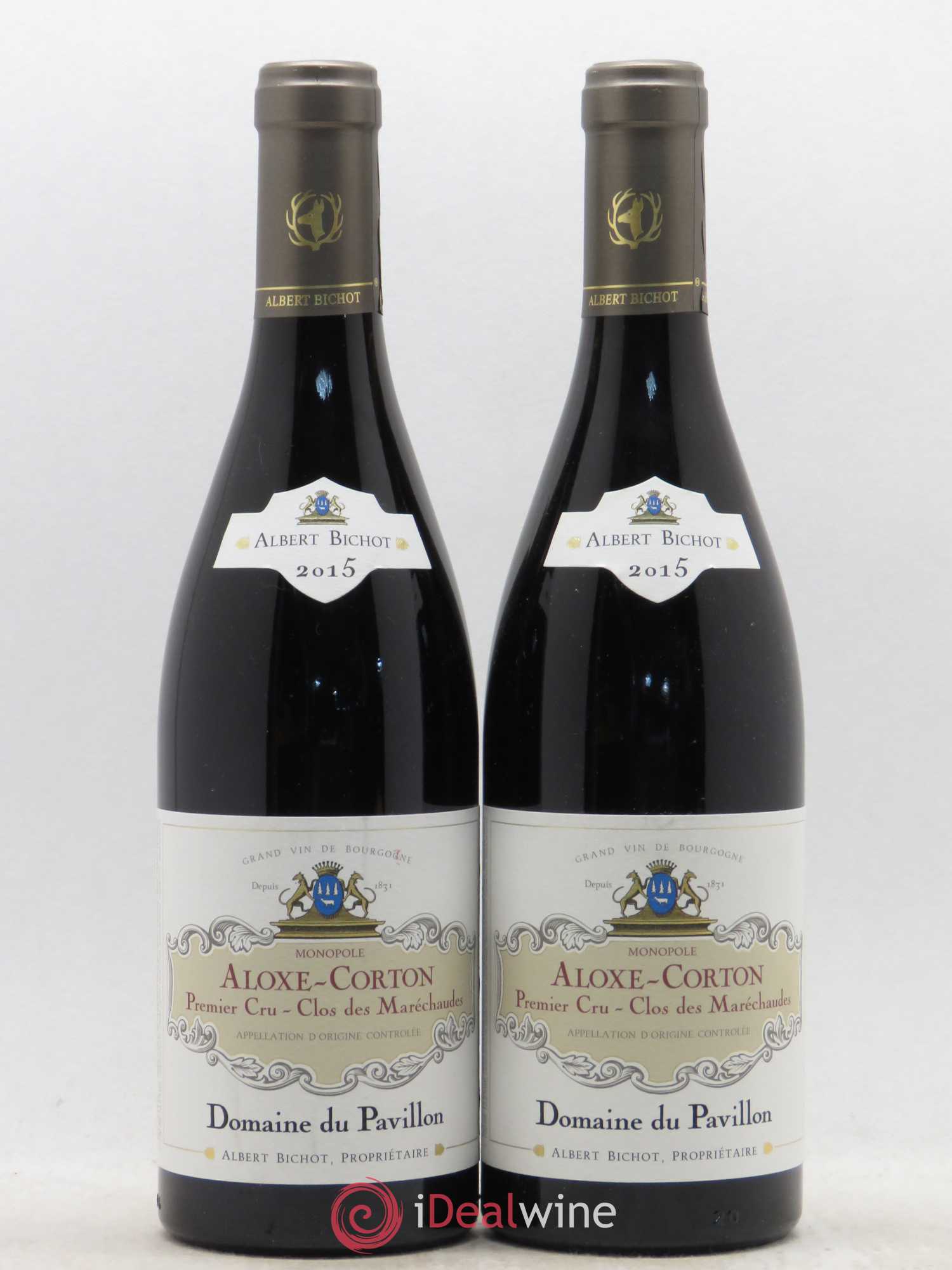 Aloxe-Corton 1er Cru Clos des Maréchaudes Domaine du Pavillon - Albert Bichot 2015 - Lot de 2 bouteilles - 0