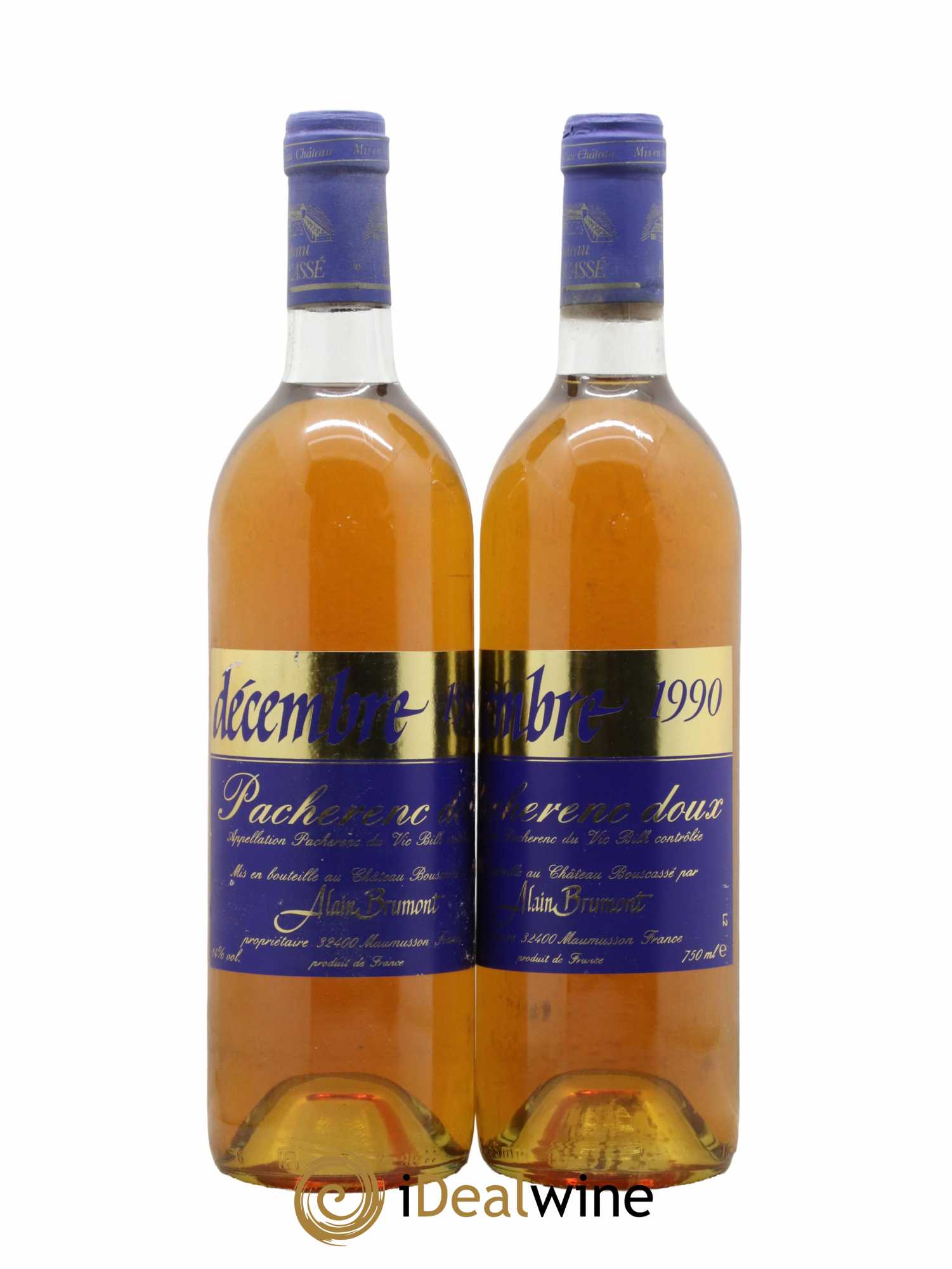 Pacherenc du Vic-Bilh Château Montus Alain Brumont Décembre 1990 - Lot of 2 bottles - 0