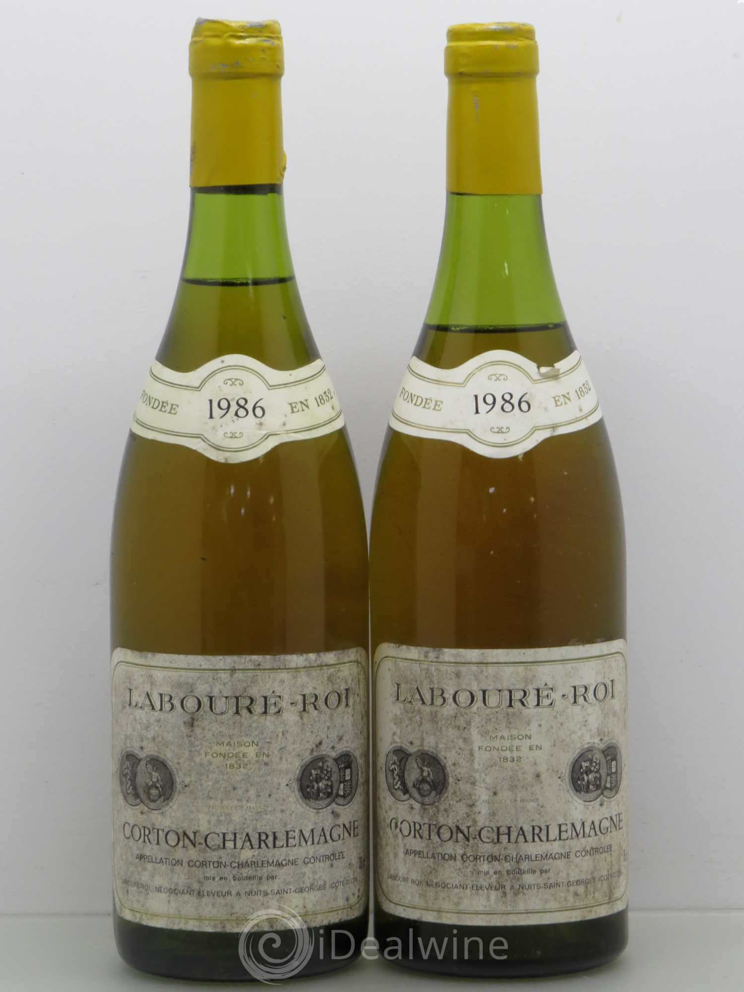 Corton-Charlemagne Grand Cru Laboure Roi (no reserve) 1986 - Lot of 2 bottles - 0