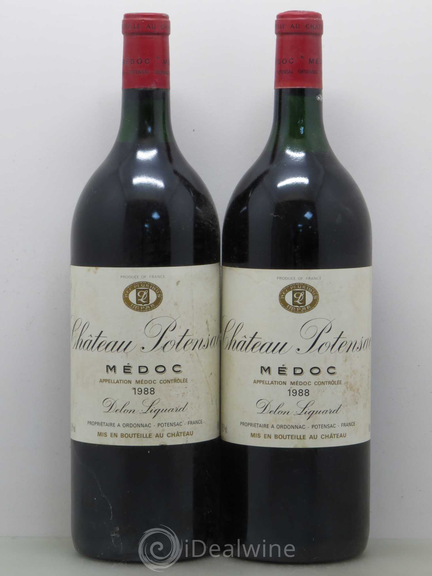 Château Potensac 1988 - Lot de 2 magnums - 0