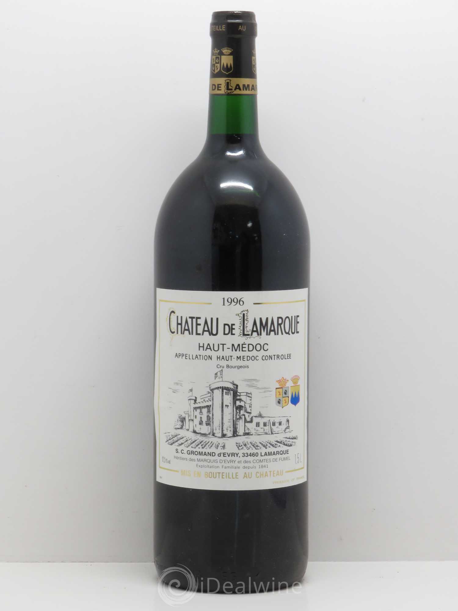 Château de Lamarque Cru Bourgeois 1996 - Lot de 1 magnum - 0