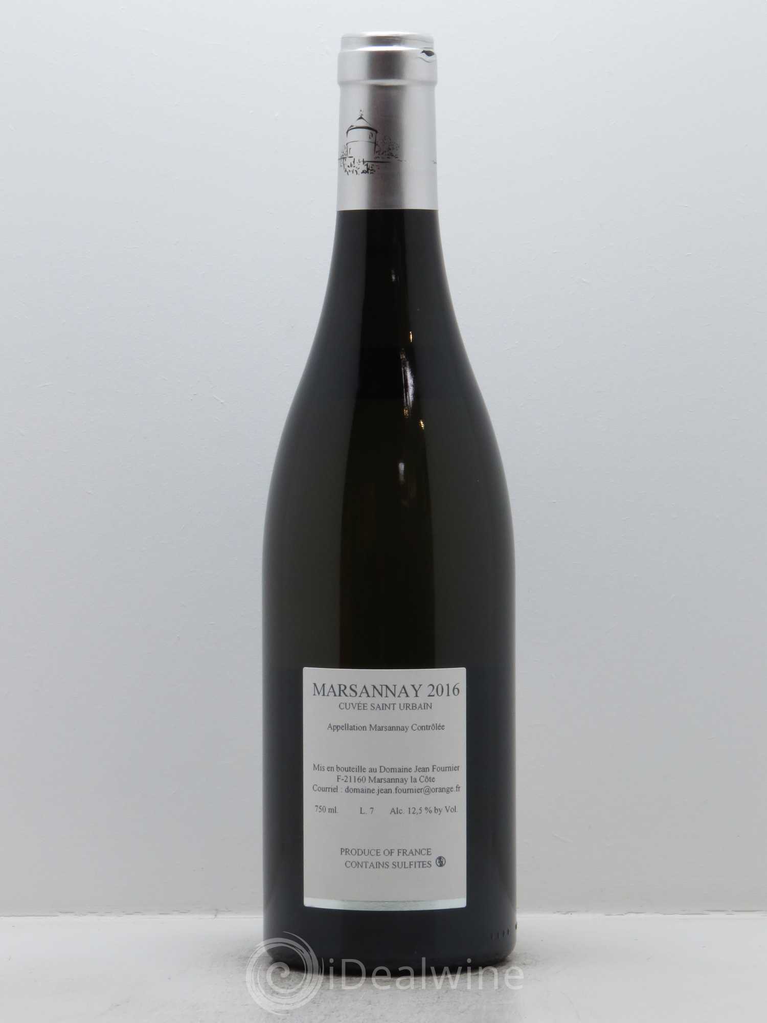 Marsannay Clos Saint-Urbain Jean Fournier (Domaine) 2016 - Lot de 1 bouteille - 1