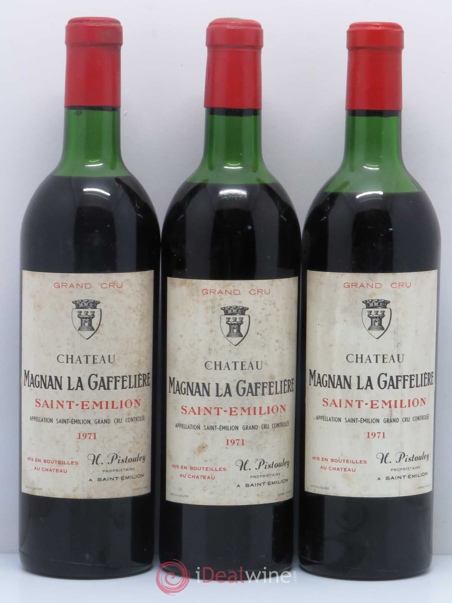 Château Magnan la Gaffelière 1971 - Lot of 3 bottles - 0