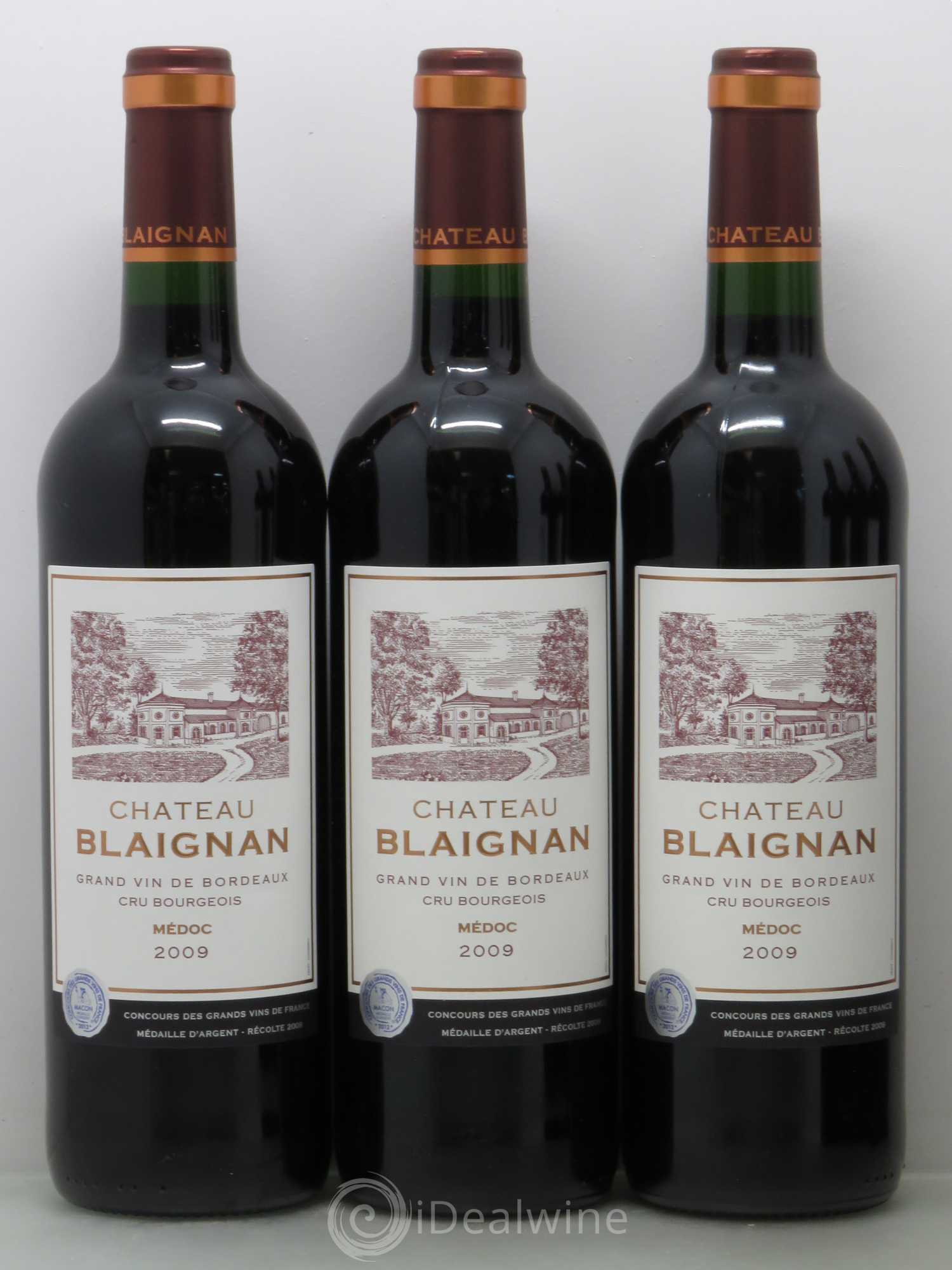 Château Blaignan Cru Bourgeois 2009 - Lot de 6 bouteilles - 1