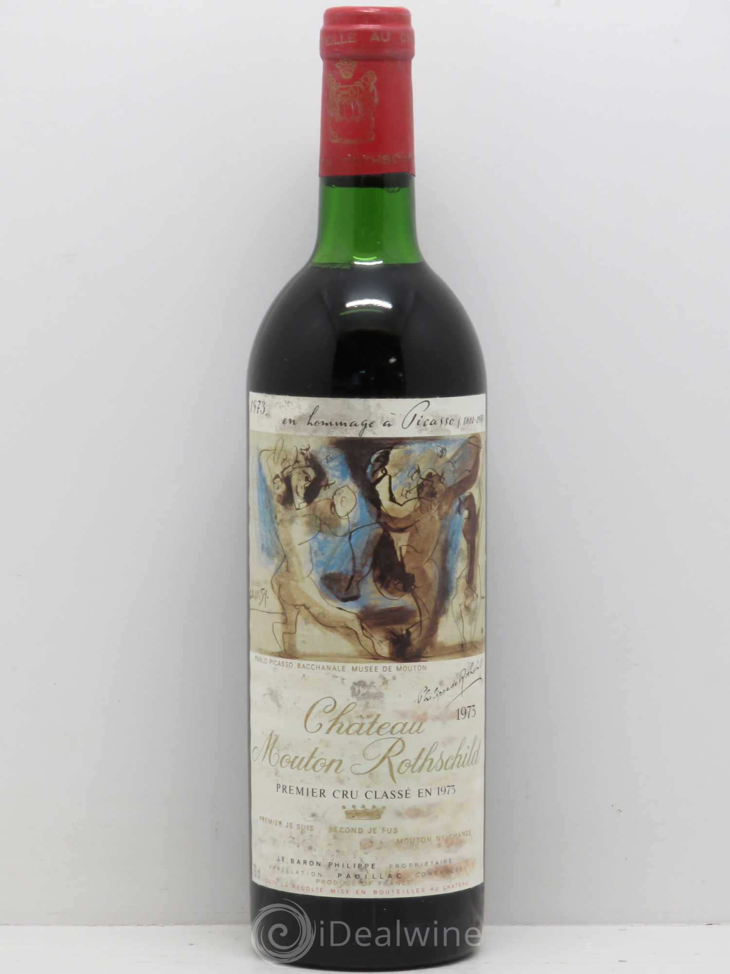 Château Mouton Rothschild 1er Grand Cru Classé 1973 - Lot of 1 bottle - 0