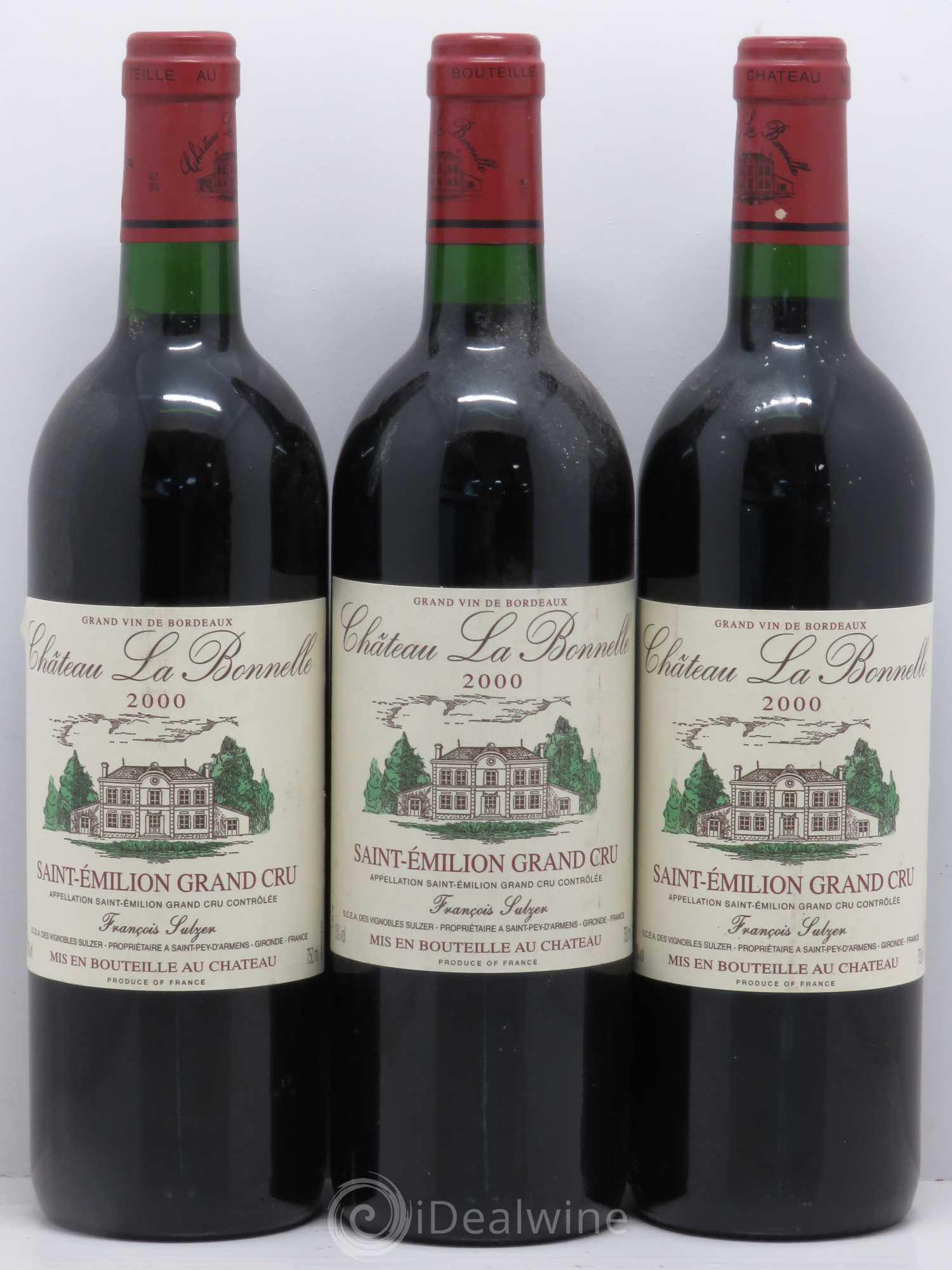 Saint-Émilion Château La Bonnelle Saint Emilion Grand Cru  2000 - Lot de 12 bouteilles - 2