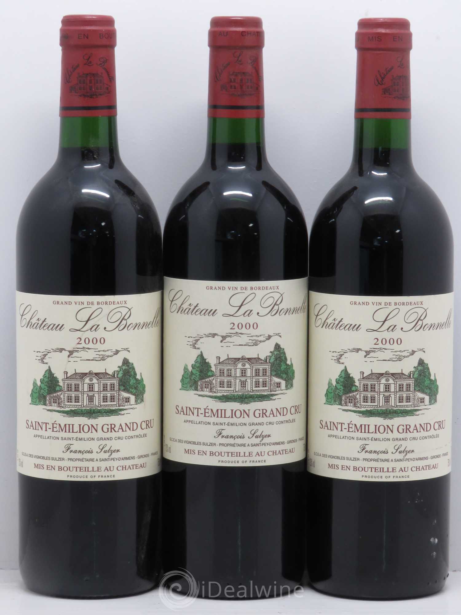 Saint-Émilion Château La Bonnelle Saint Emilion Grand Cru  2000 - Lot de 12 bouteilles - 3