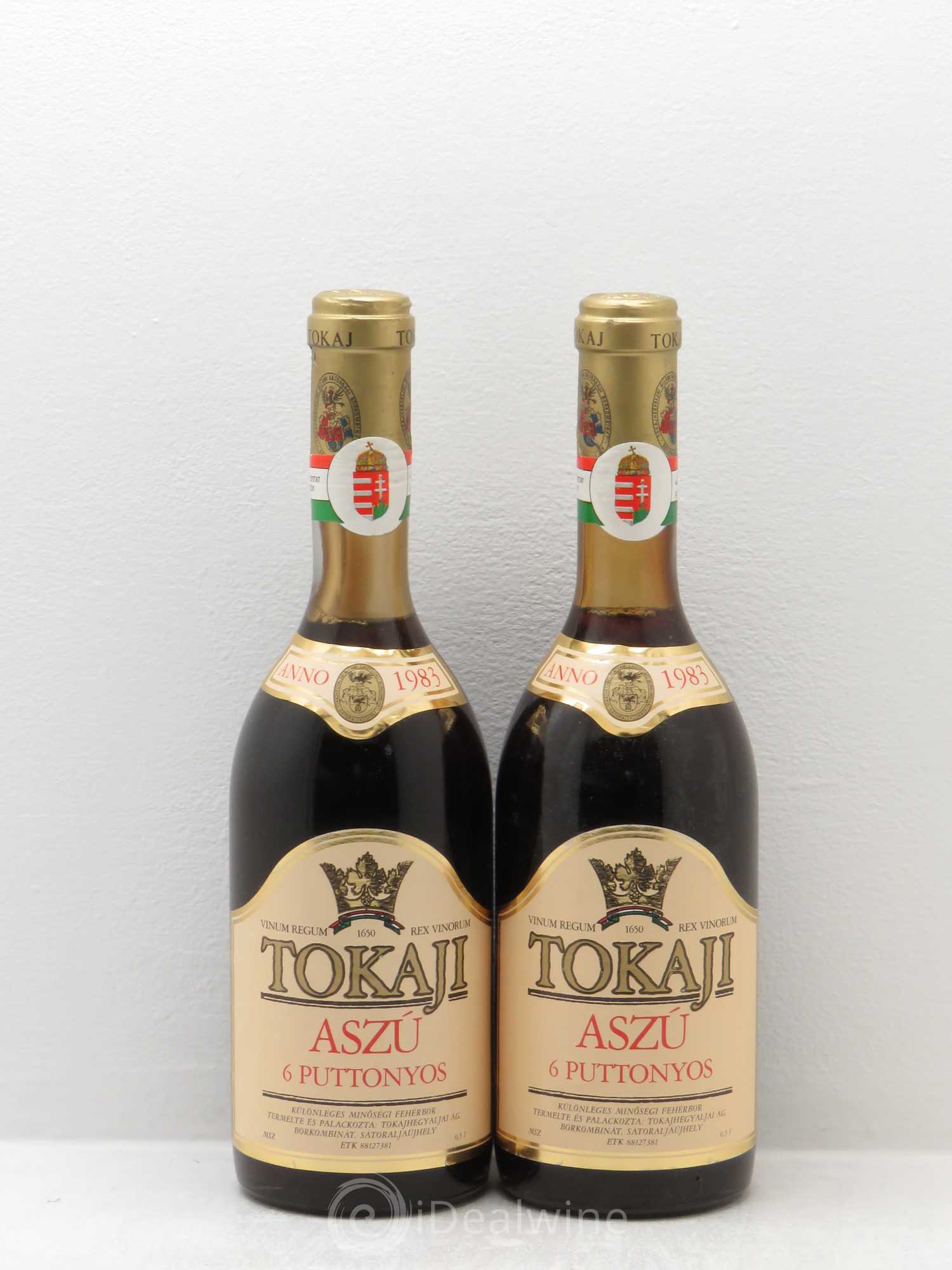 Tokaji Tokaji Aszù 6 Puttonyos (sans prix de réserve) 1983 - Lot de 2 bouteilles - 0