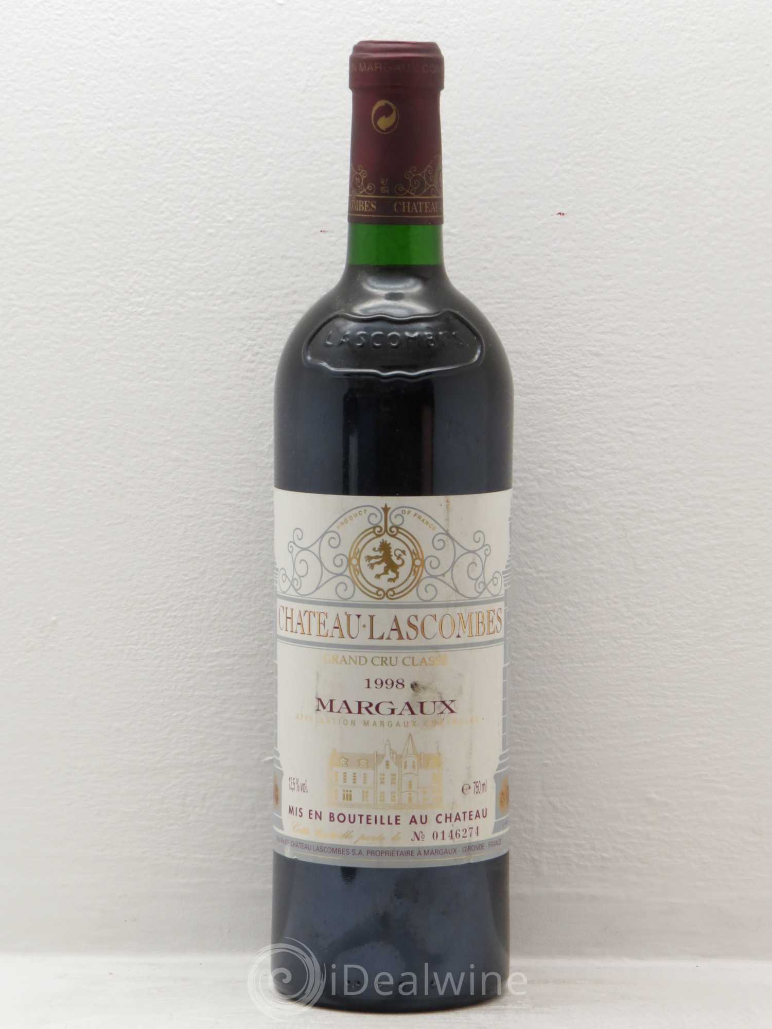 Château Lascombes 2ème Grand Cru Classé 1998 - Lot of 1 bottle - 0