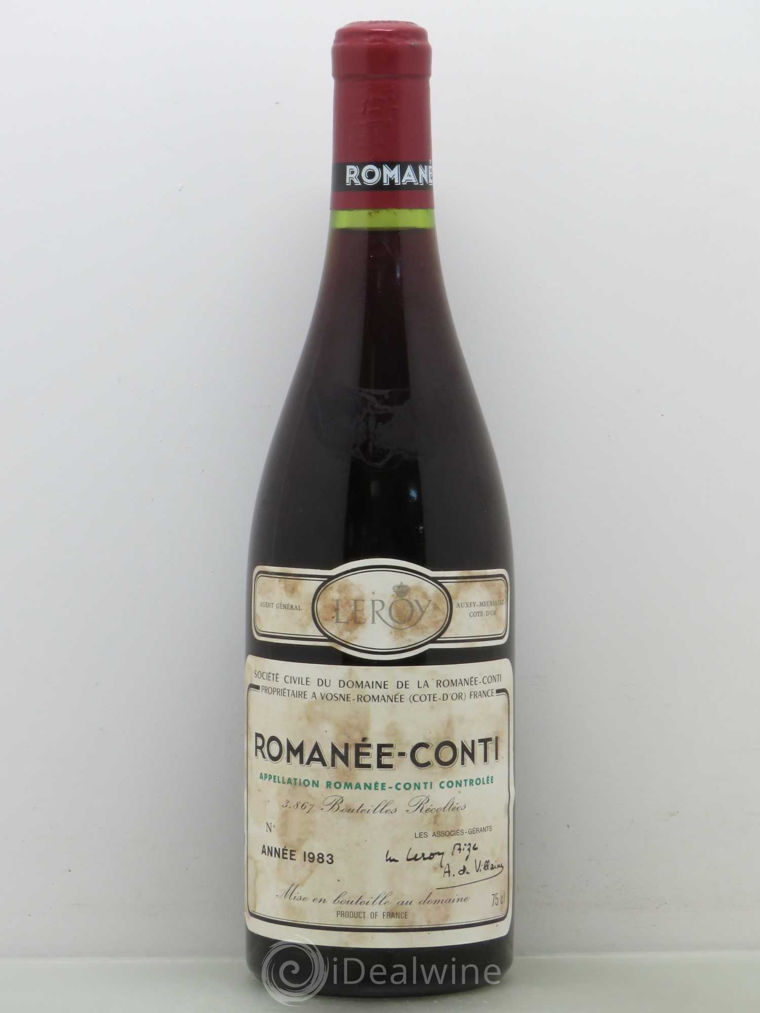 Romanée-Conti Grand Cru Domaine de la Romanée-Conti 1983 - Lot de 1 bouteille - 0