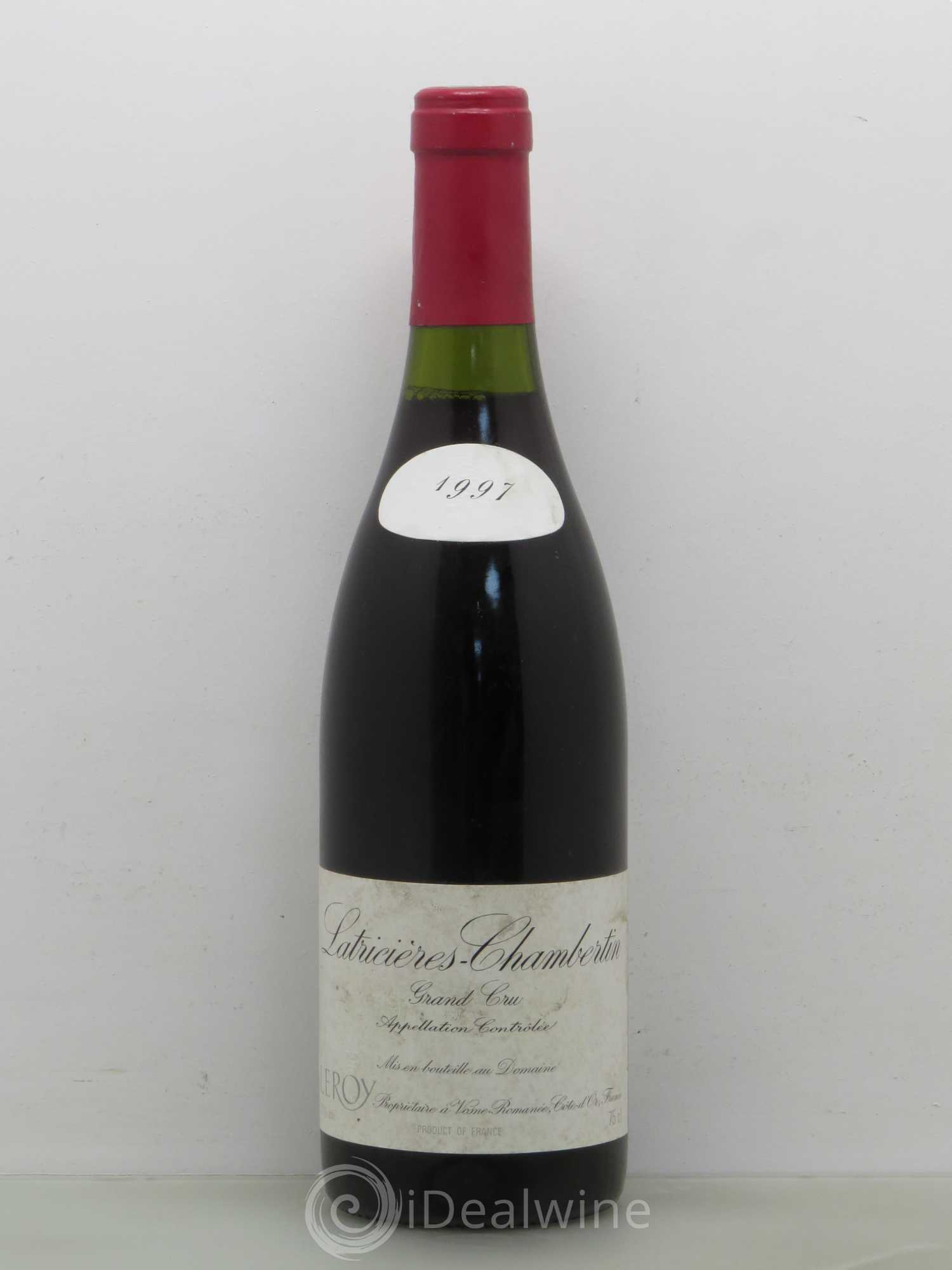 Latricières-Chambertin Grand Cru Leroy (Domaine) 1997 - Lot de 1 bouteille - 0