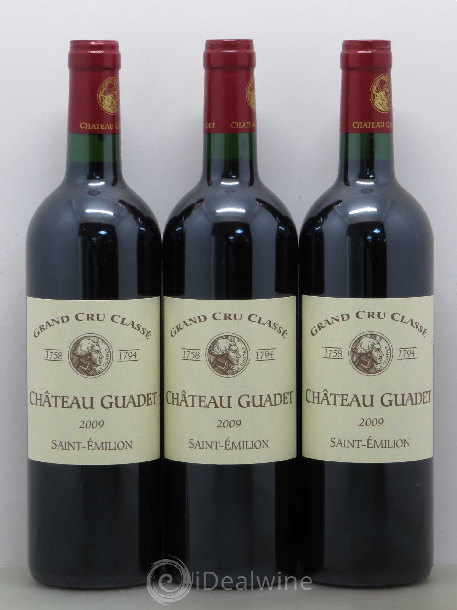 Château Guadet  Grand Cru Classé 2009 - Lot de 12 bouteilles - 1