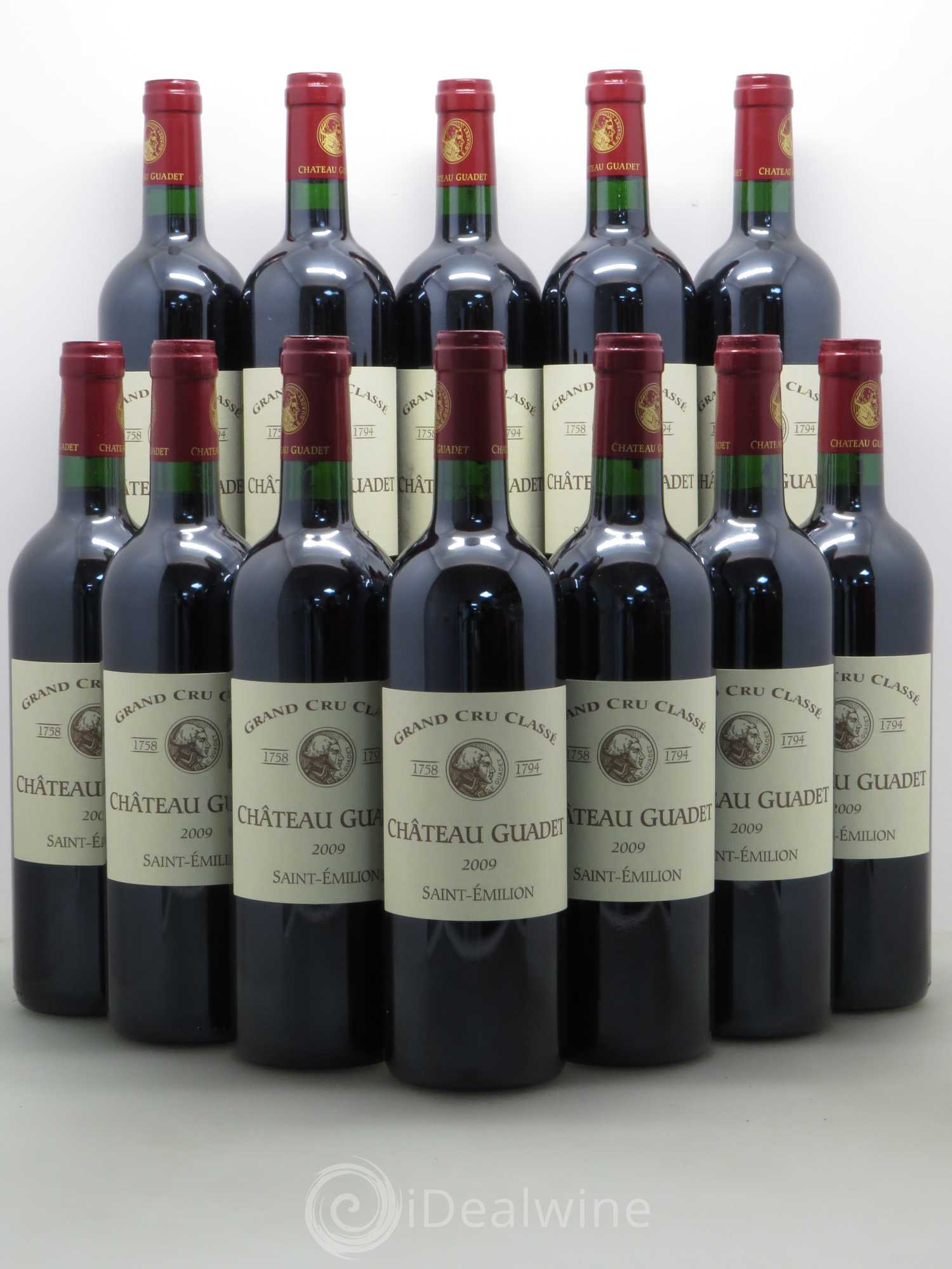 Château Guadet  Grand Cru Classé 2009 - Lot de 12 bouteilles - 0