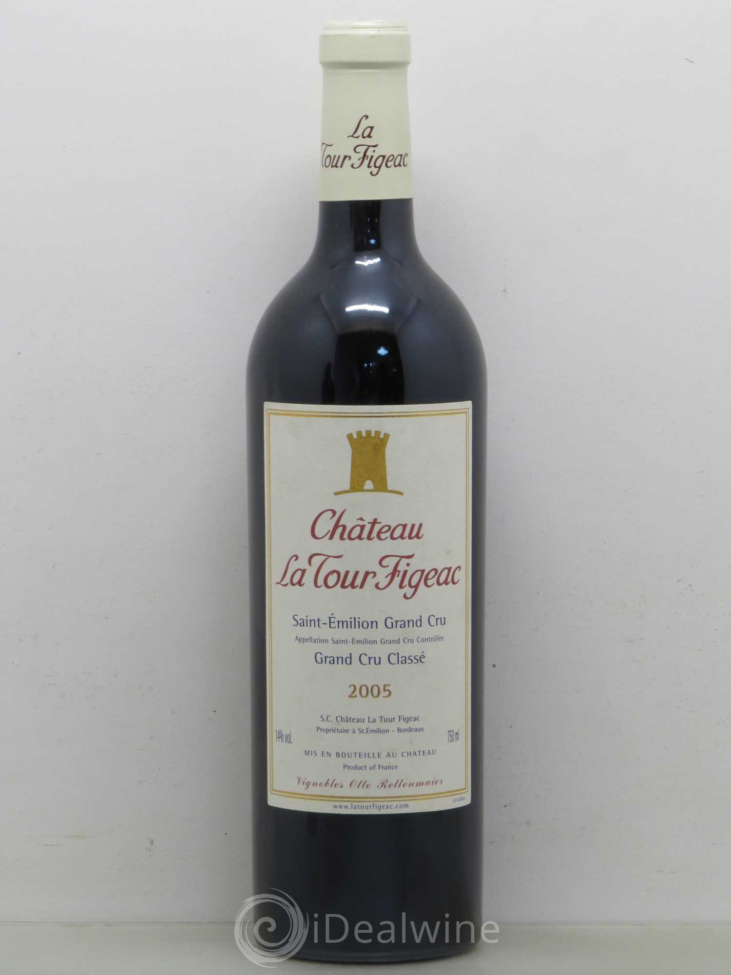 Château la Tour Figeac Grand Cru Classé 2005 - Lot of 1 bottle - 0