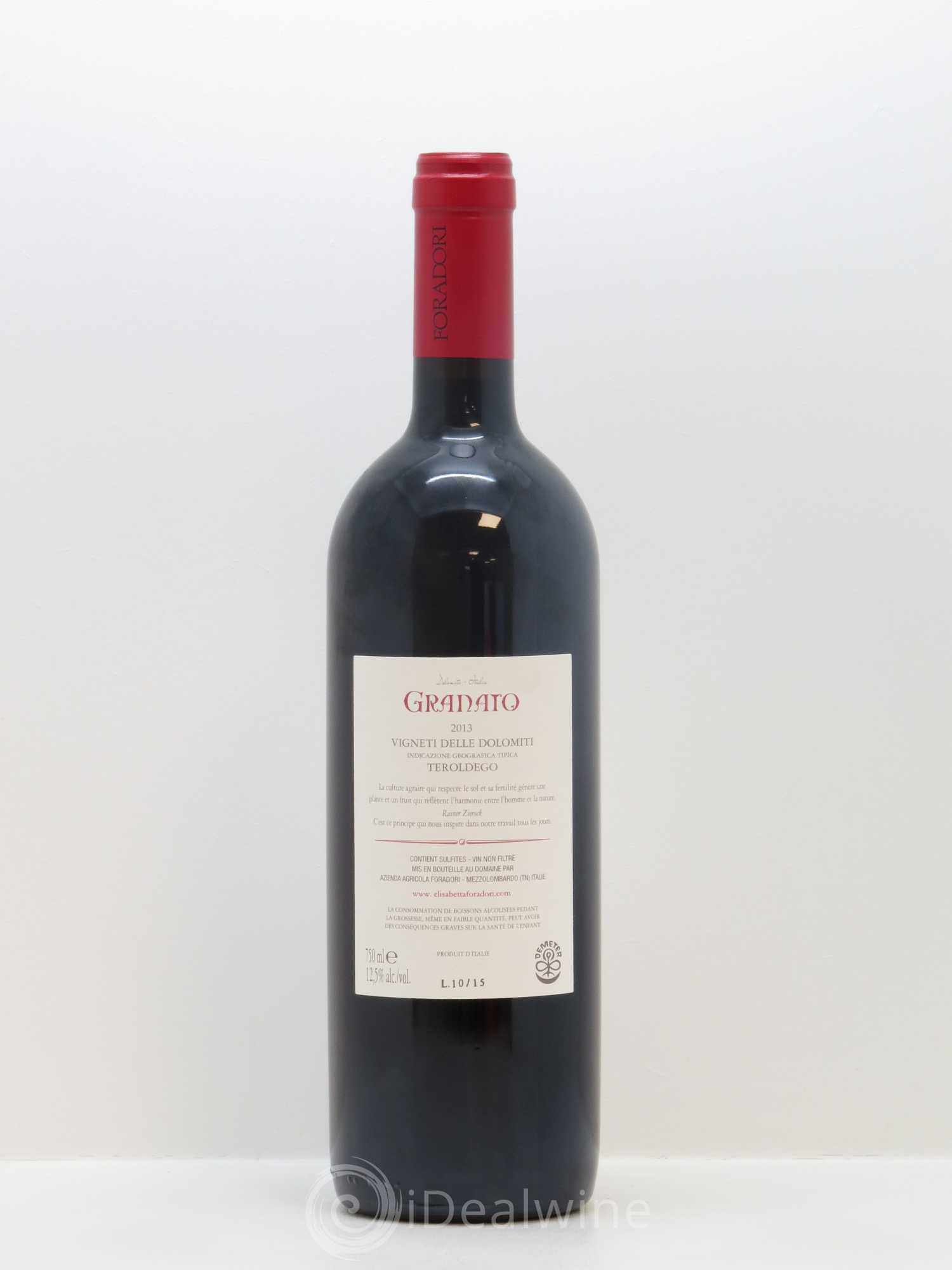 Vigneti delle Dolomiti IGT Granato Elisabetta Foradori 2013 - Lot de 1 bouteille - 1