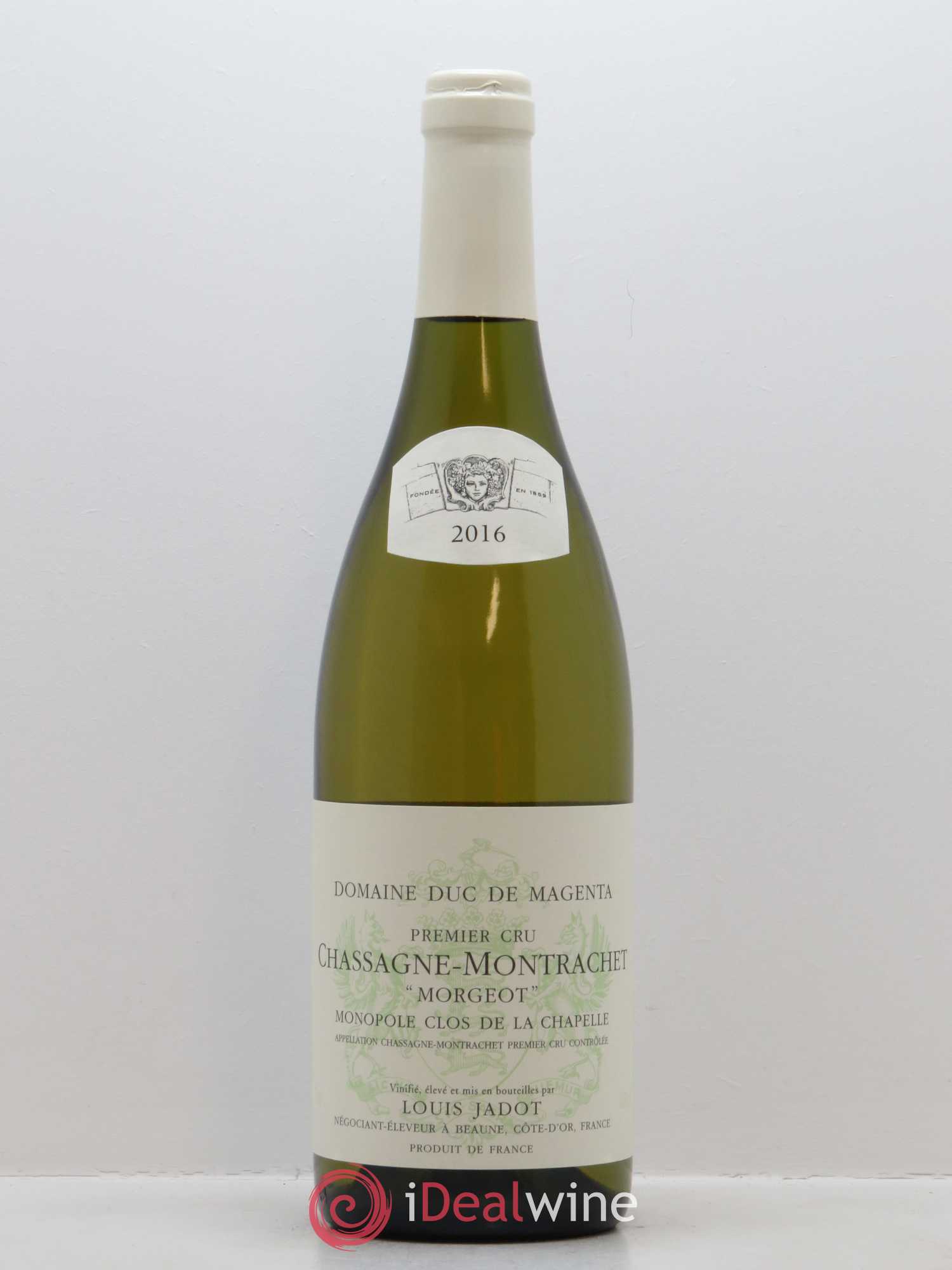 Chassagne-Montrachet 1er Cru Morgeot Clos de la Chapelle Domaine du Duc de Magenta - Louis Jadot 2016 - Lot de 1 bouteille - 0