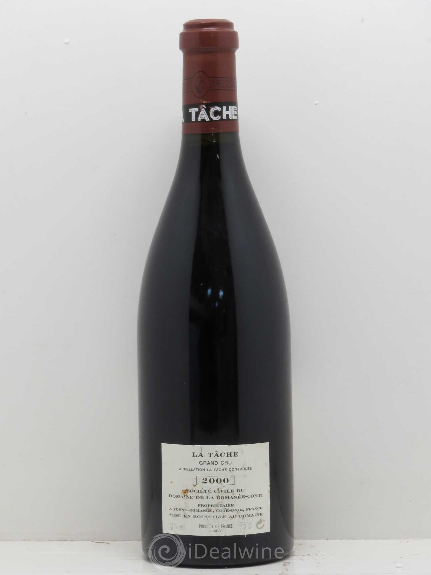 La Tâche Grand Cru Domaine de la Romanée-Conti 2000 - Lot de 1 bouteille - 2