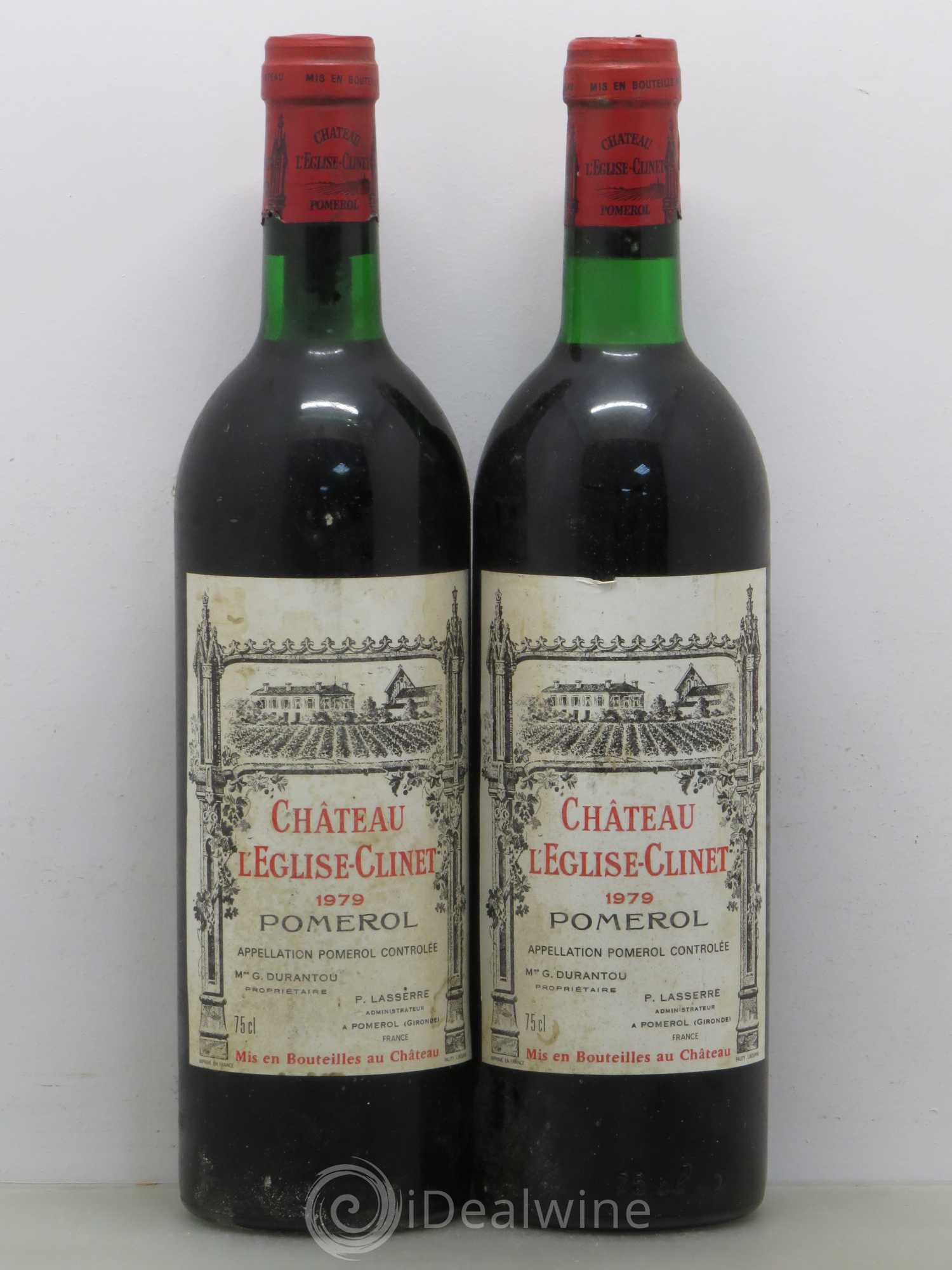 Château l' Église Clinet 1979 - Lot de 2 bouteilles - 0