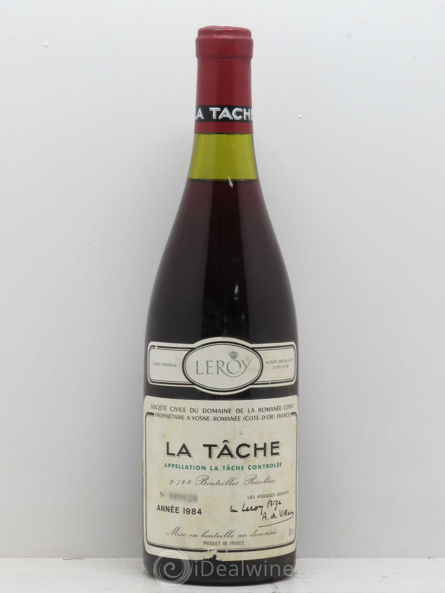 La Tâche Grand Cru Domaine de la Romanée-Conti 1984 - Lot of 1 bottle - 0