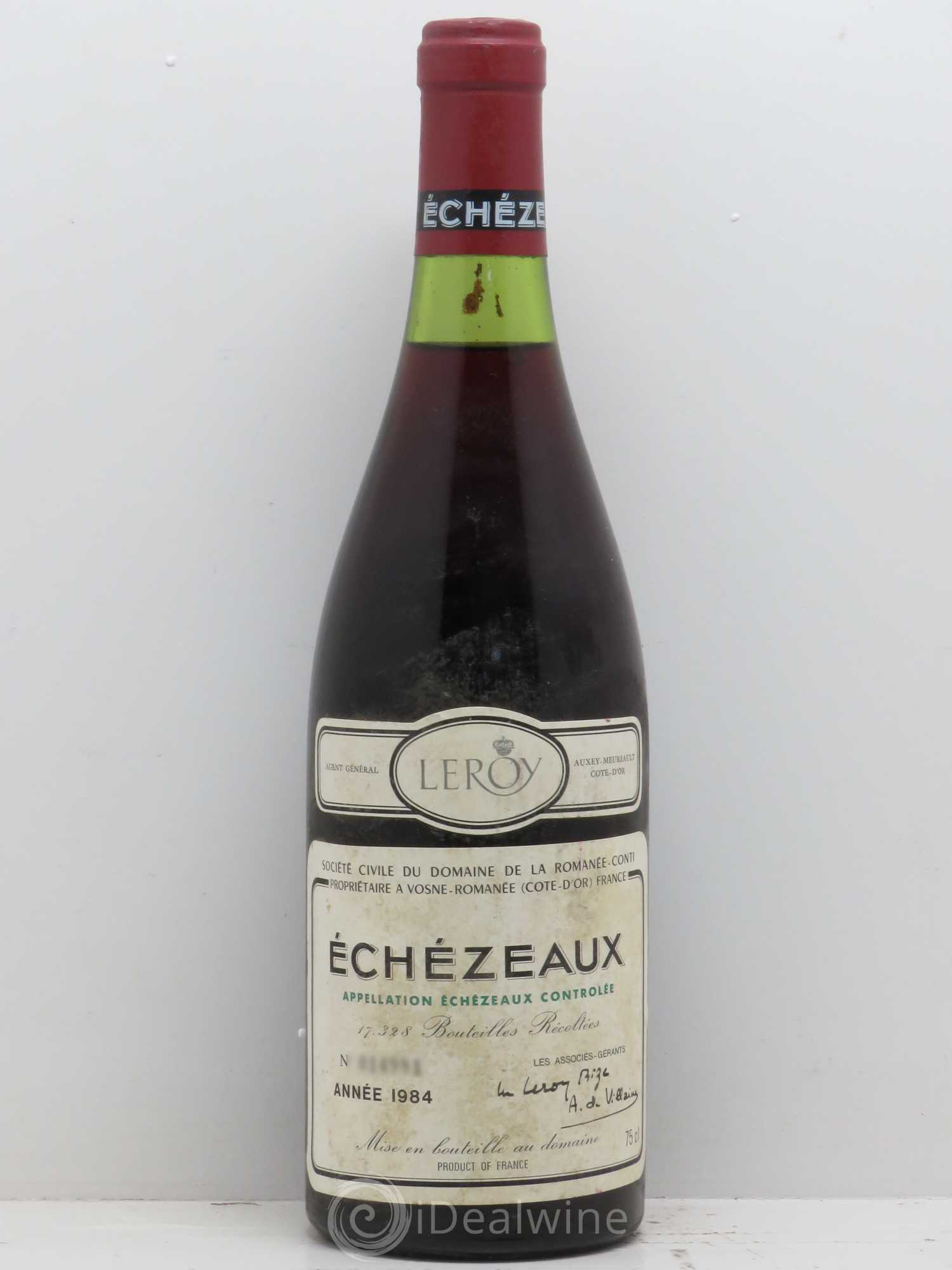 Echezeaux Grand Cru Domaine de la Romanée-Conti 1984 - Lot of 1 bottle - 0