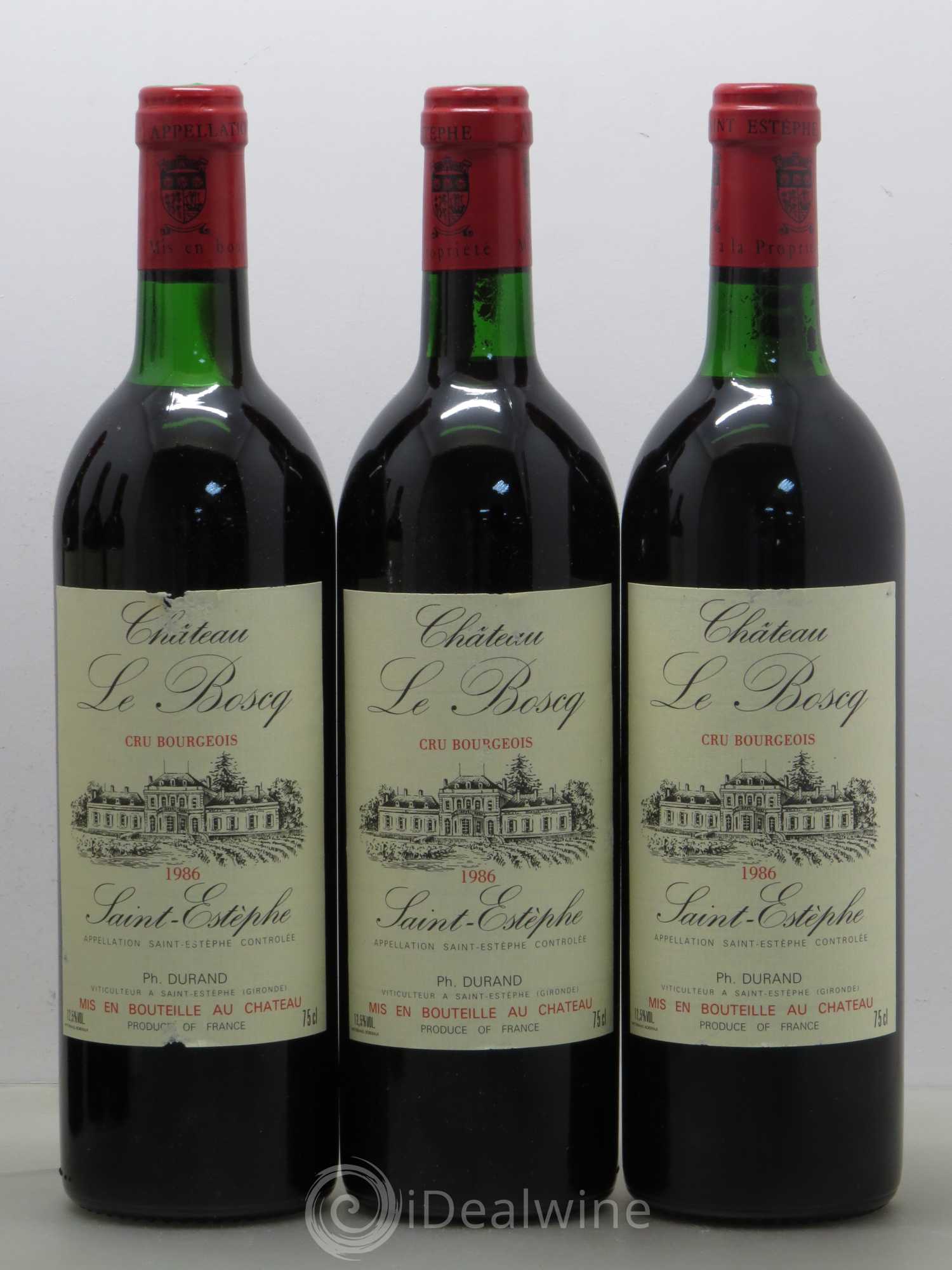 Château le Boscq Cru Bourgeois  (sans prix de réserve) 1986 - Lot de 6 bouteilles - 1