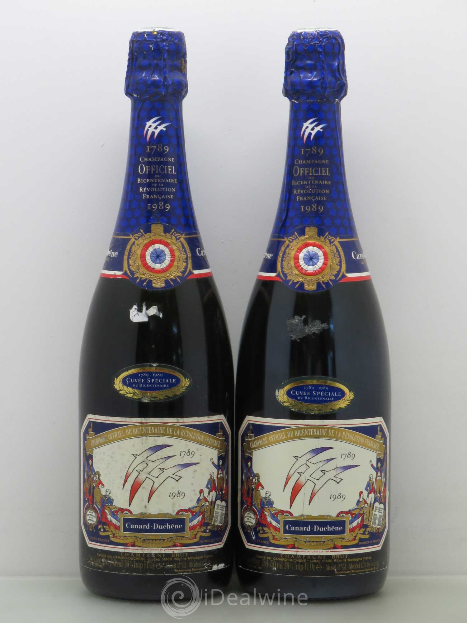 Champagne Champagne Canard Duchène  cuvée spéciale 1789 1989 - Lot de 2 bouteilles - 0