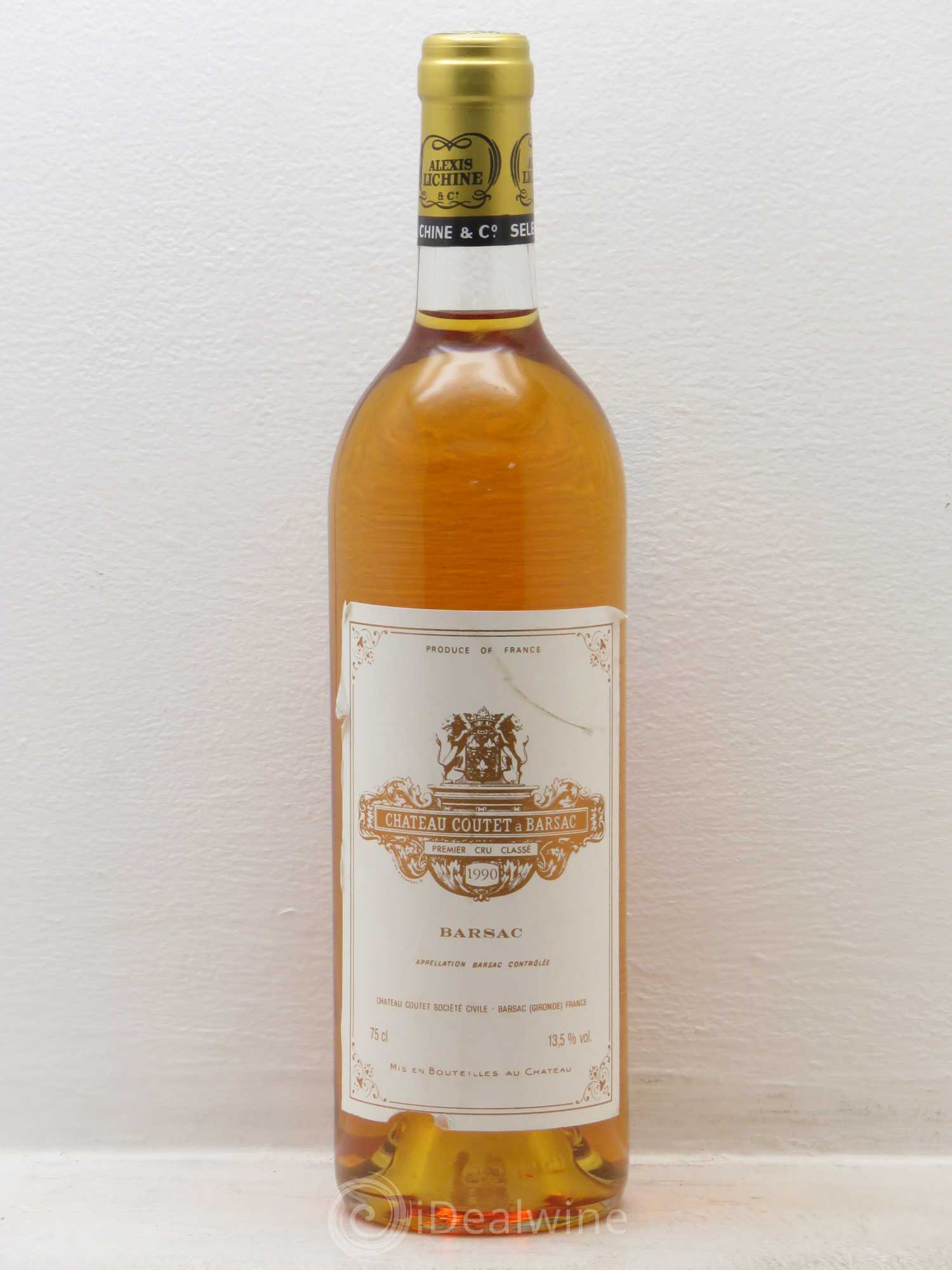 Château Coutet 1er Grand Cru Classé 1990 - Lot de 1 bouteille - 0