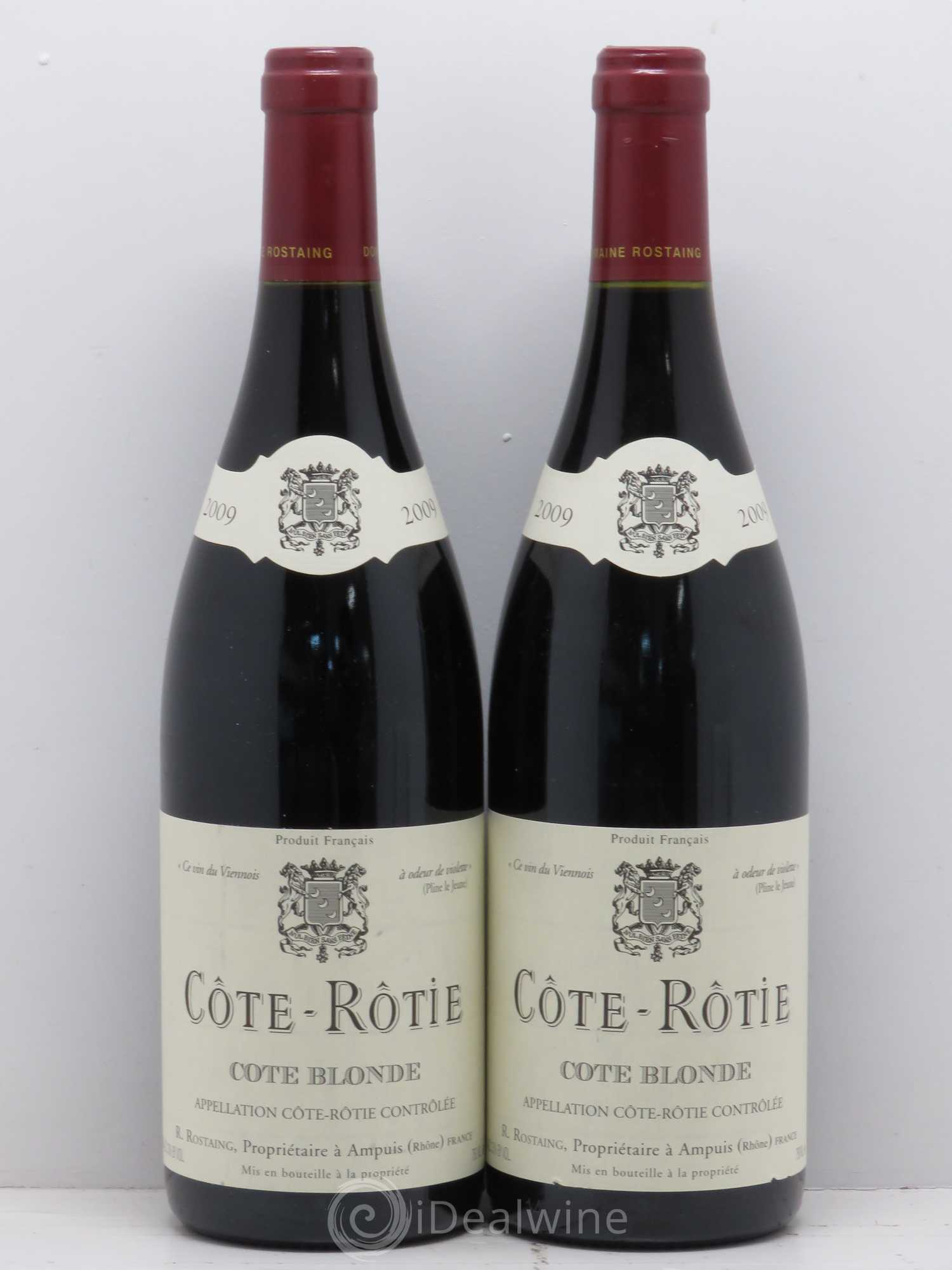 Côte-Rôtie Côte Blonde René Rostaing 2009 - Lot de 2 bouteilles - 0