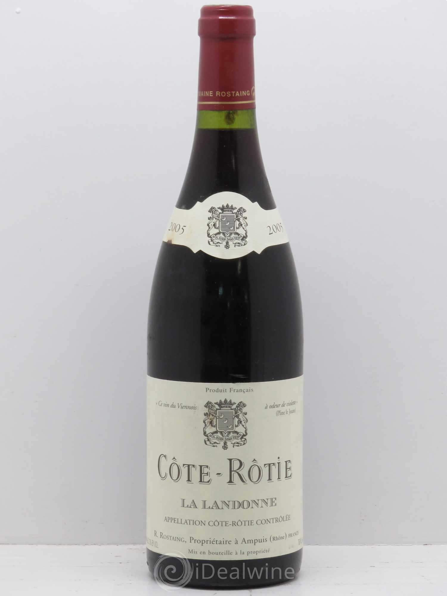 Côte-Rôtie La Landonne René Rostaing 2005 - Lot de 1 bouteille - 0