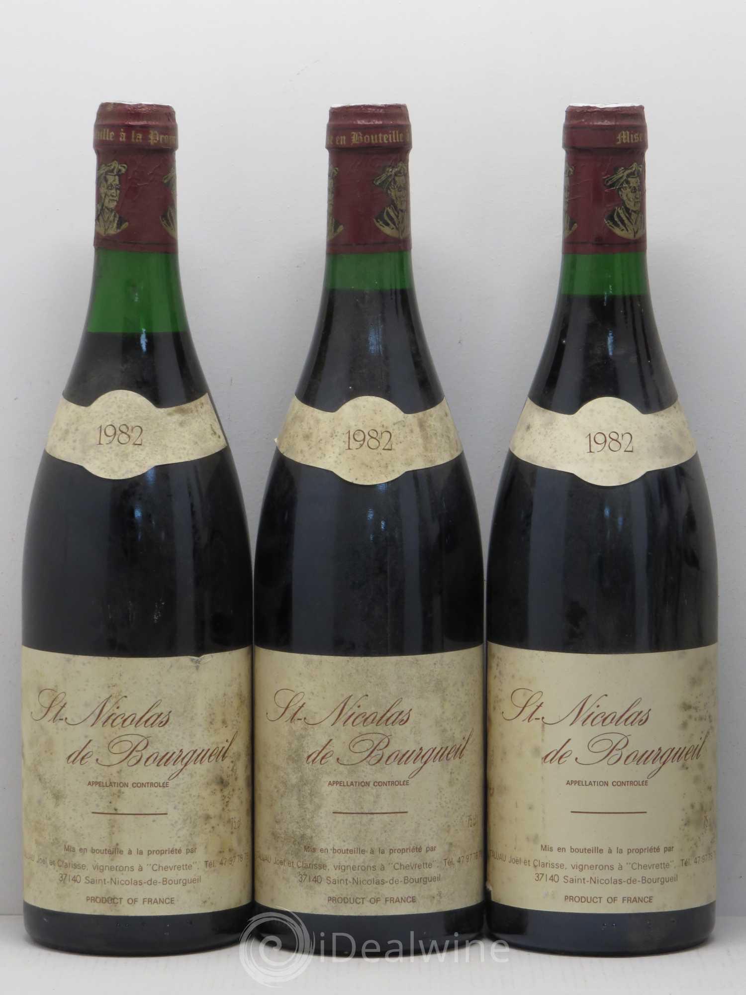 Saint-Nicolas de Bourgueil J. Taluau 1982 - Lot de 6 bouteilles - 1