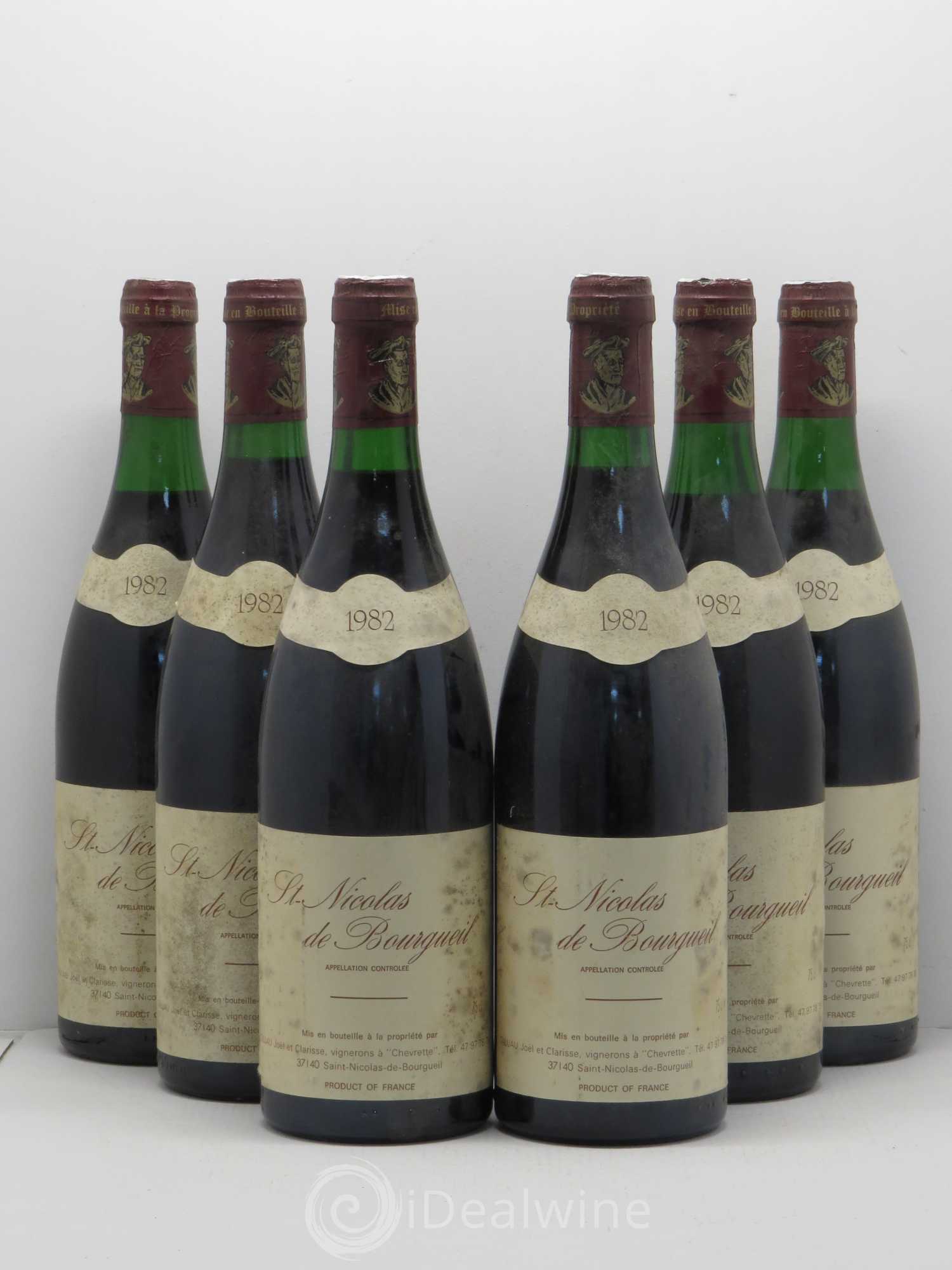 Saint-Nicolas de Bourgueil J. Taluau 1982 - Lot de 6 bouteilles - 0