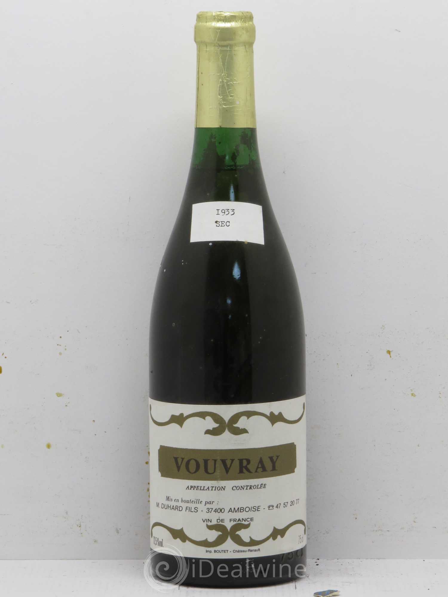 Vouvray Caves Duhard 1933 - Lot de 1 bouteille - 0