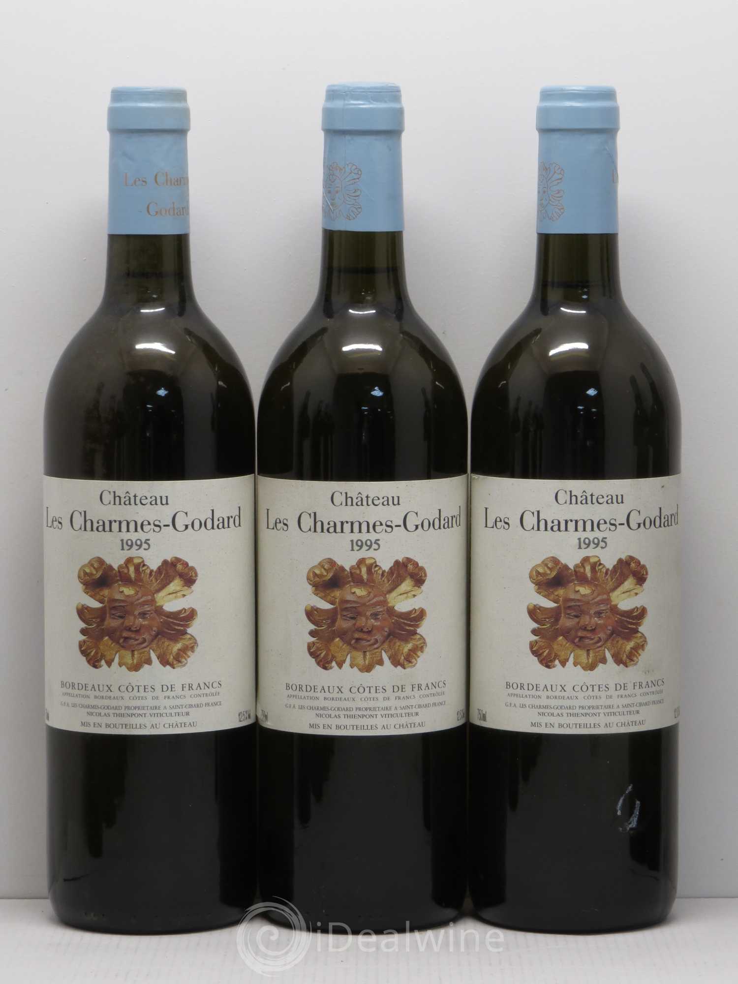 Côtes de Francs Château Les Charmes Godard 1995 - Lot de 12 bouteilles - 2