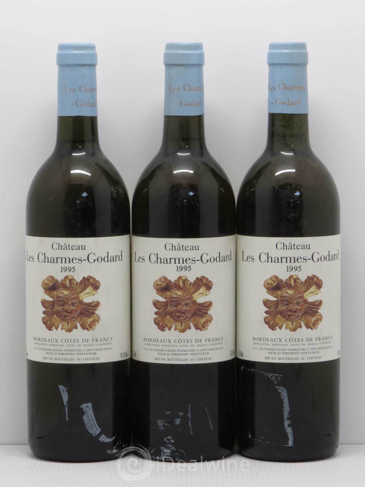 Côtes de Francs Château Les Charmes Godard 1995 - Lot de 12 bouteilles - 4