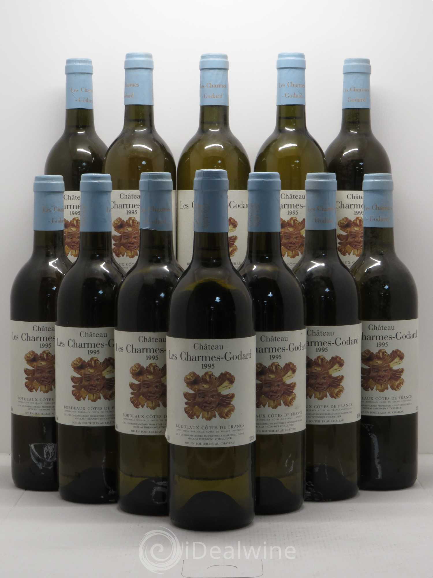 Côtes de Francs Château Les Charmes Godard 1995 - Lot de 12 bouteilles - 0