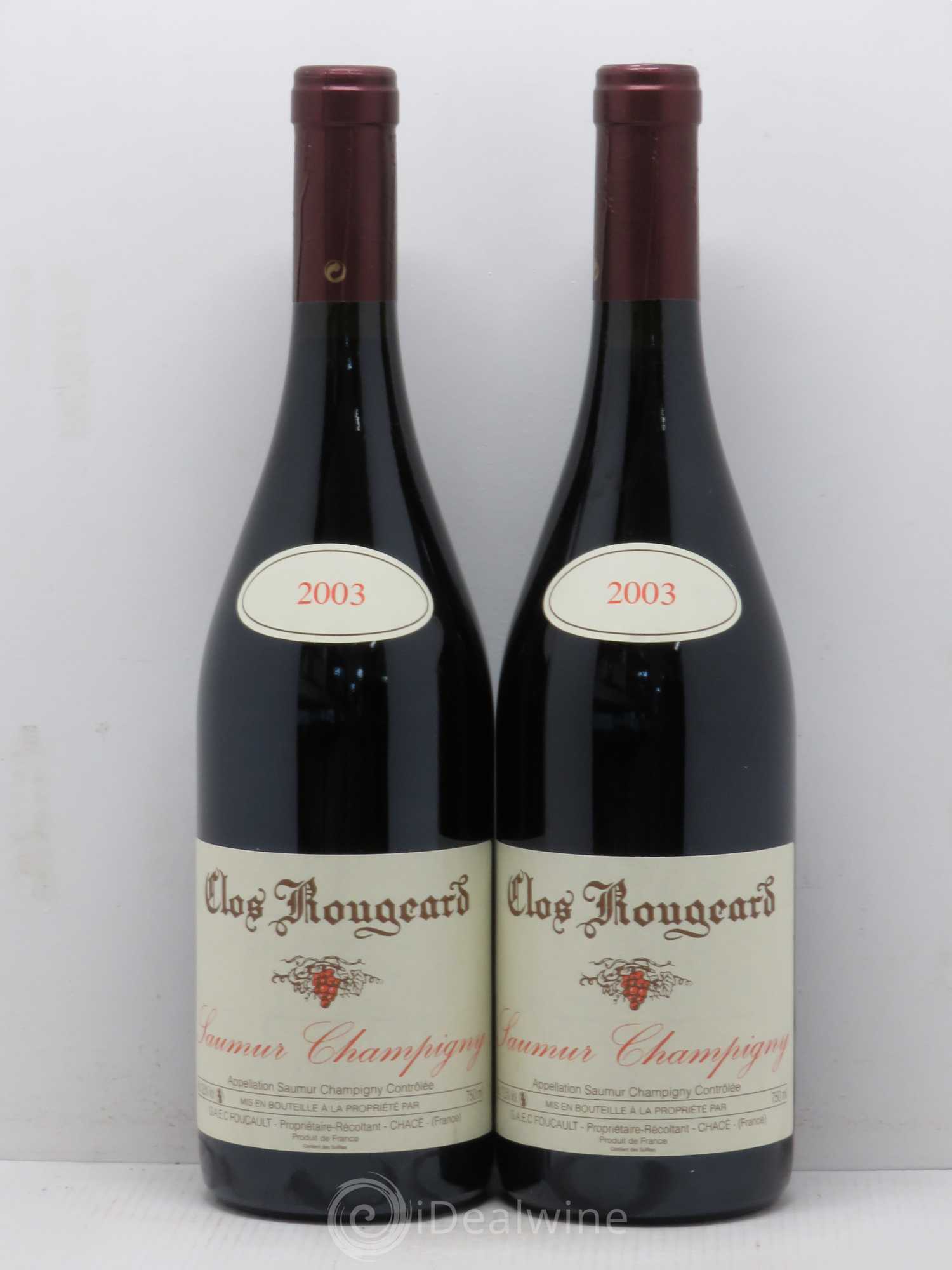 Saumur-Champigny Clos Rougeard 2003 - Lot de 2 bouteilles - 0