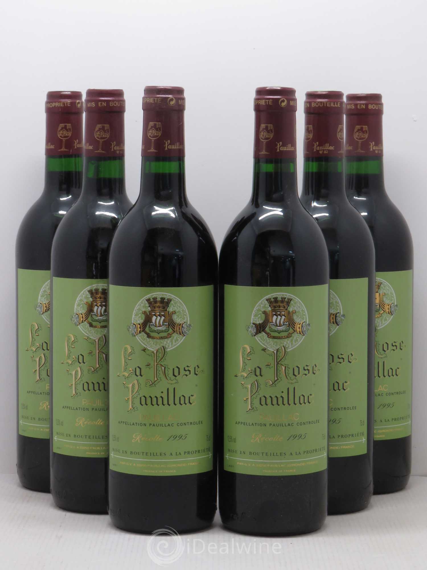 La Rose Pauillac 1995 - Lot de 6 bouteilles - 0