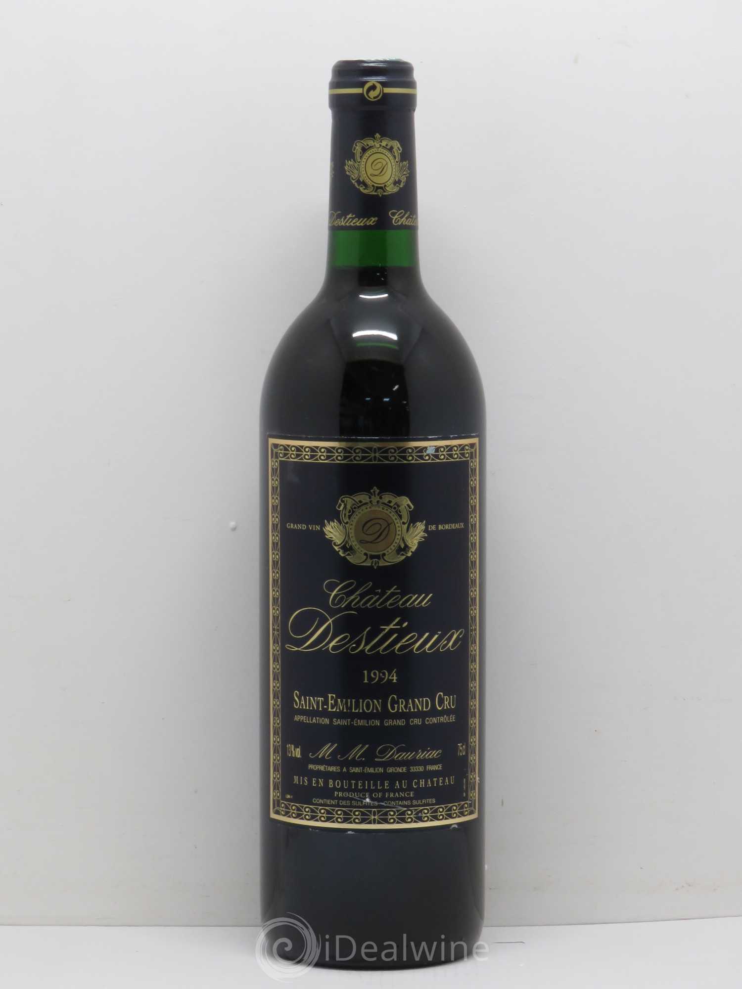 Château Destieux Grand Cru Classé 1994 - Lot of 1 bottle - 0