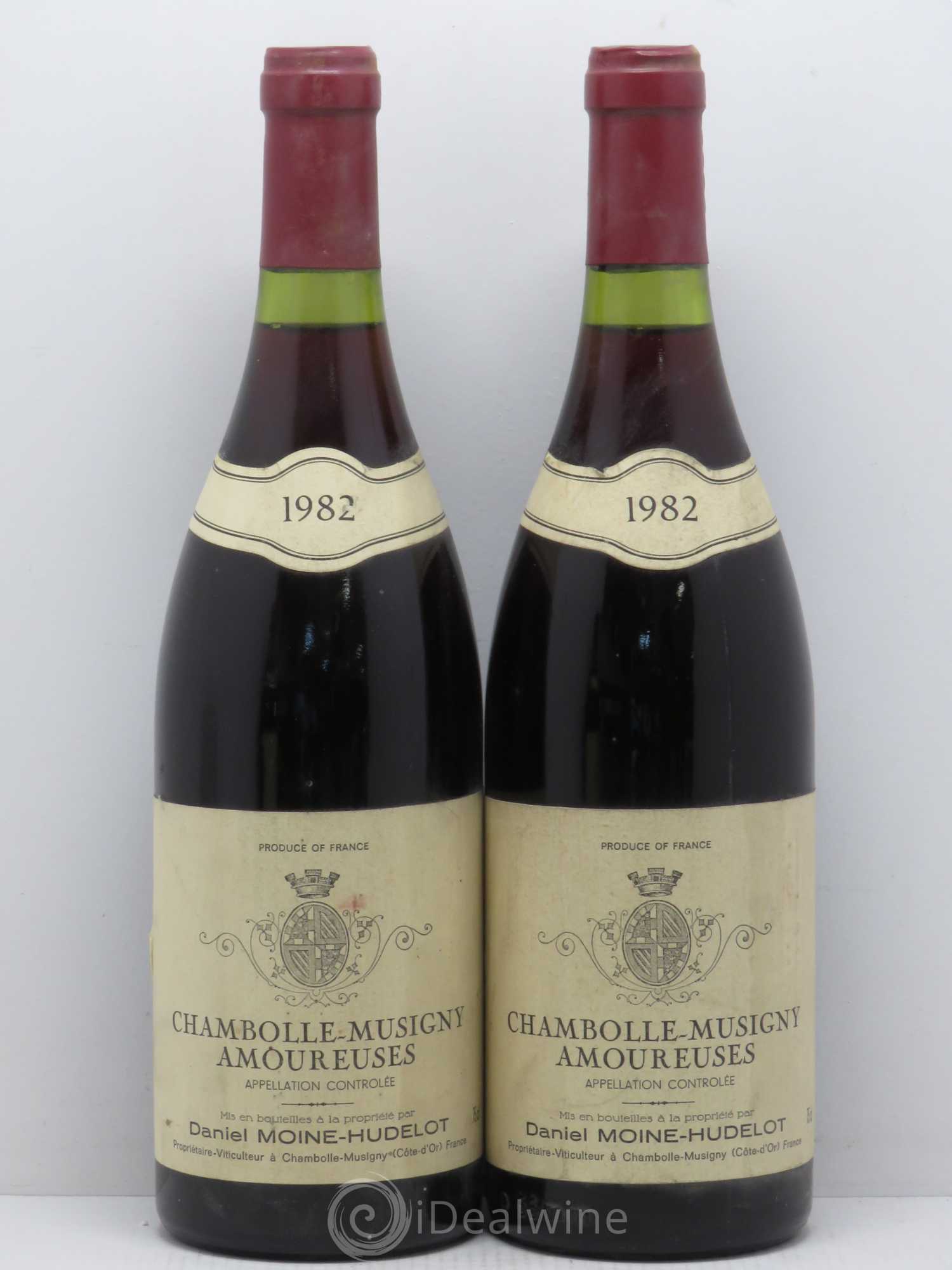 Chambolle-Musigny 1er Cru Les Amoureuses Moine-Hudelot (Domaine) 1982 - Lot of 2 bottles - 0