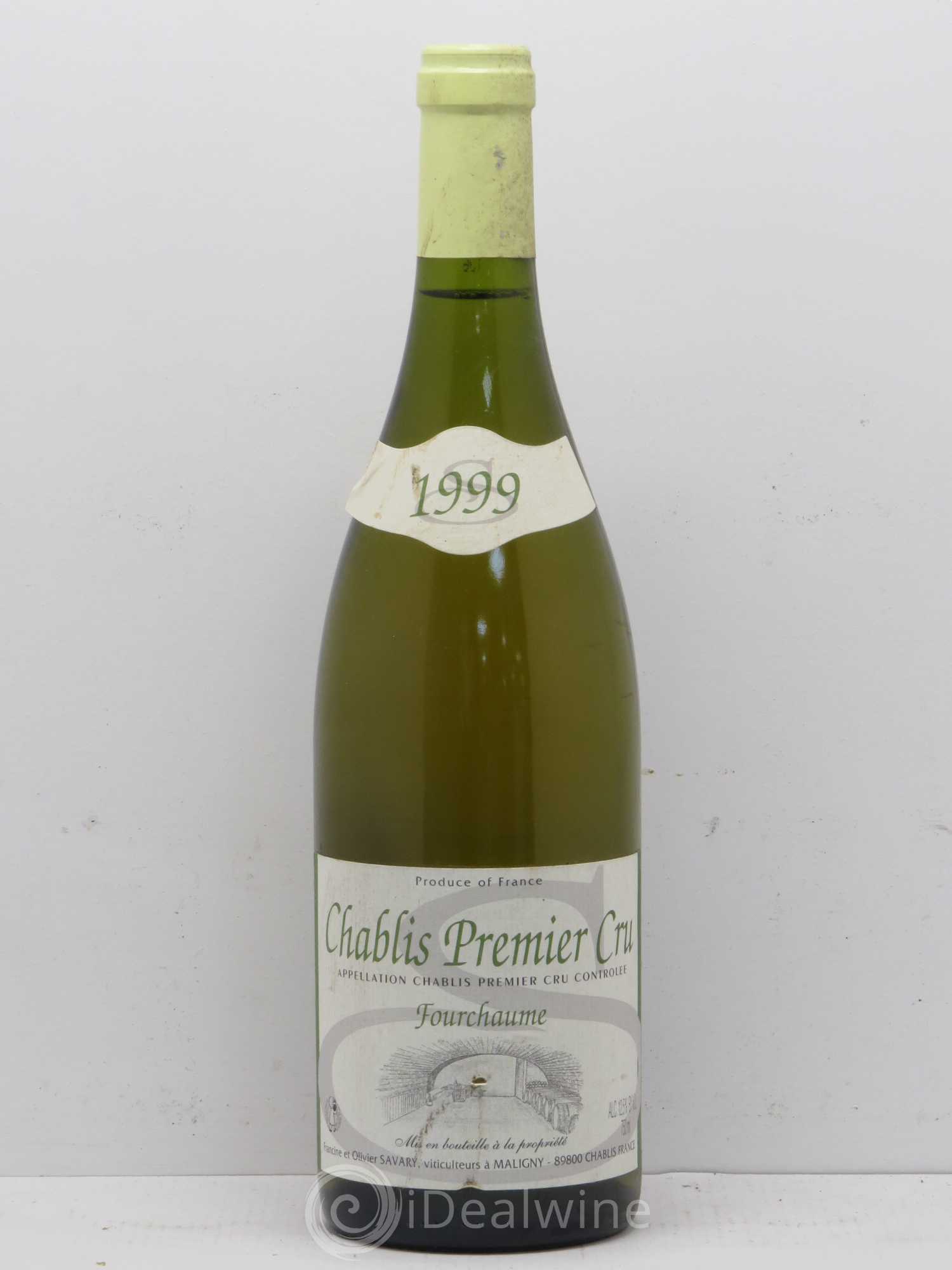 Chablis 1er Cru Fourchaume Domaine Savary 1999 - Lot de 1 bouteille - 0