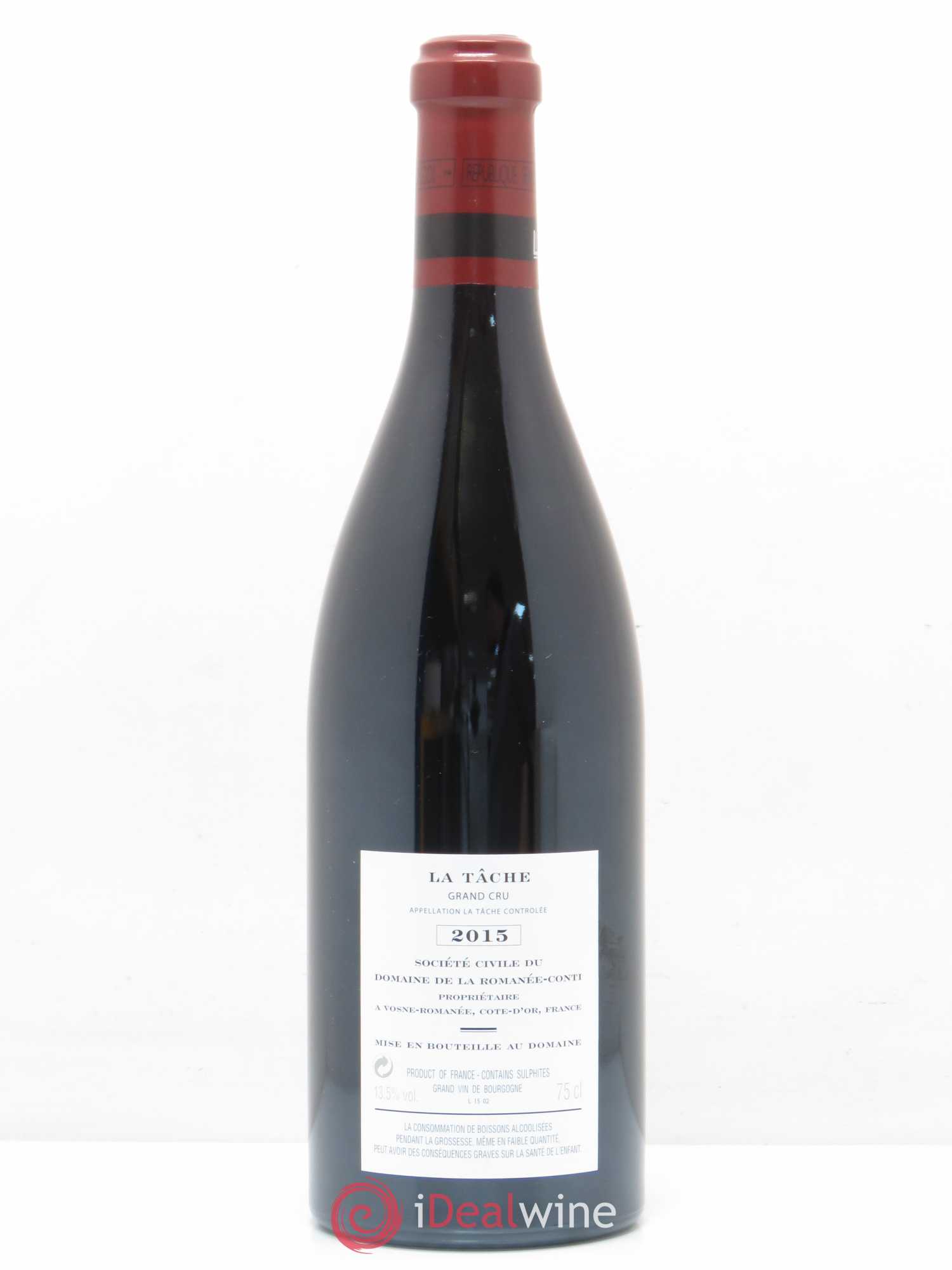 La Tâche Grand Cru Domaine de la Romanée-Conti 2015 - Lot de 1 bouteille - 1