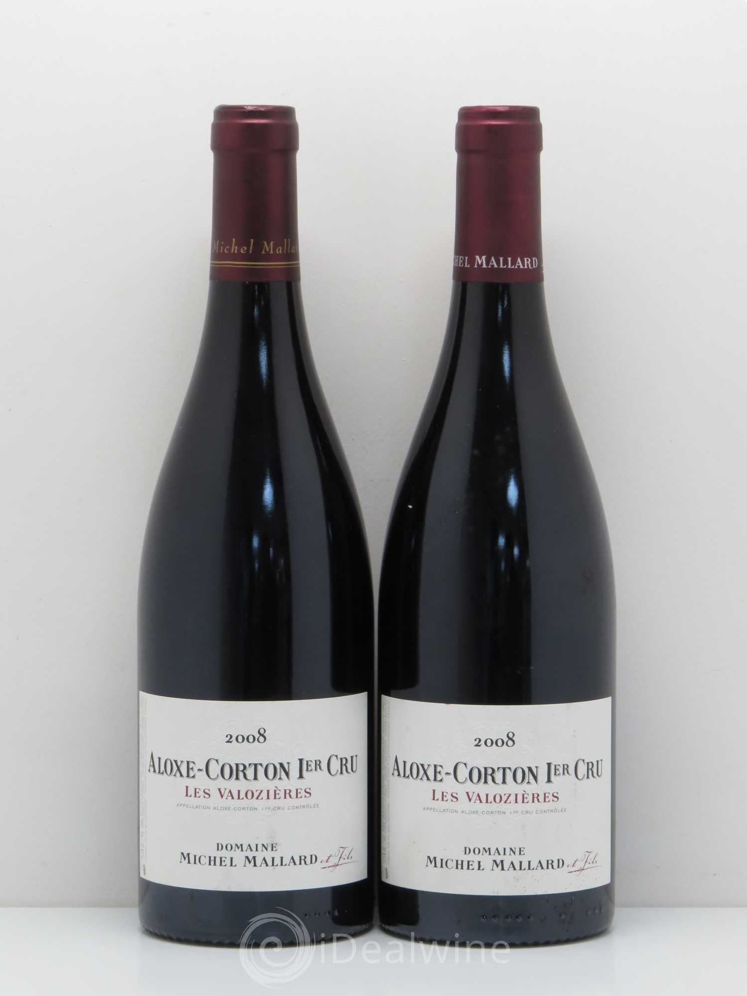 Aloxe-Corton 1er Cru Les Valozieres Michel Mallard 2008 - Lot de 2 bouteilles - 0