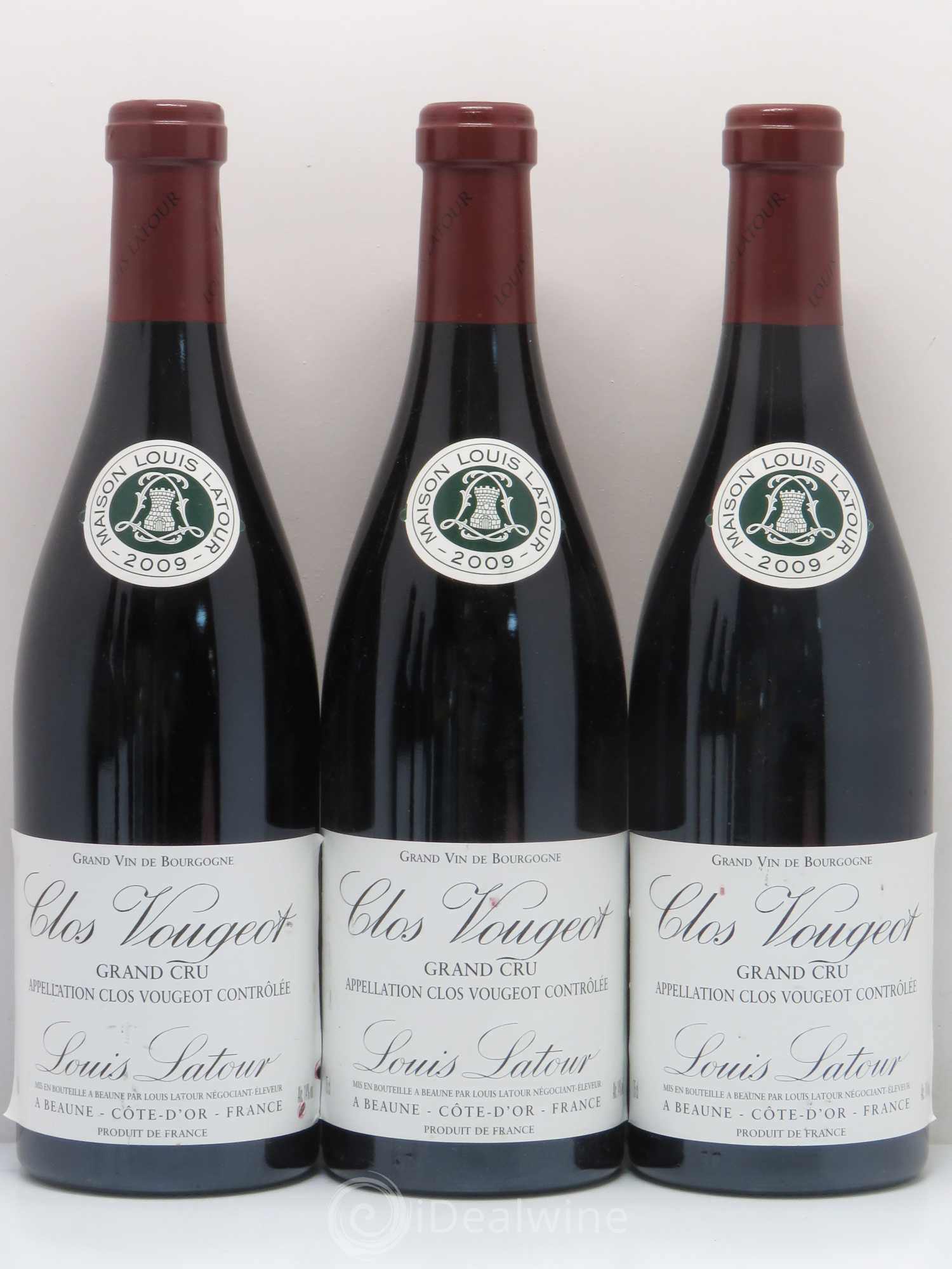 Clos de Vougeot Grand Cru Louis Latour 2009 - Lot de 6 bouteilles - 1