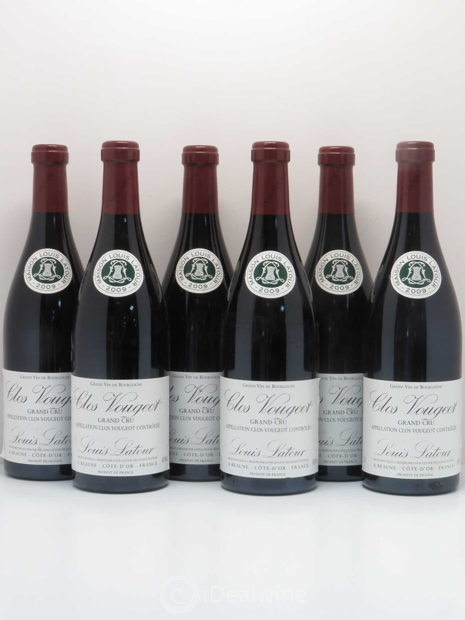 Clos de Vougeot Grand Cru Louis Latour 2009 - Lot de 6 bouteilles - 0