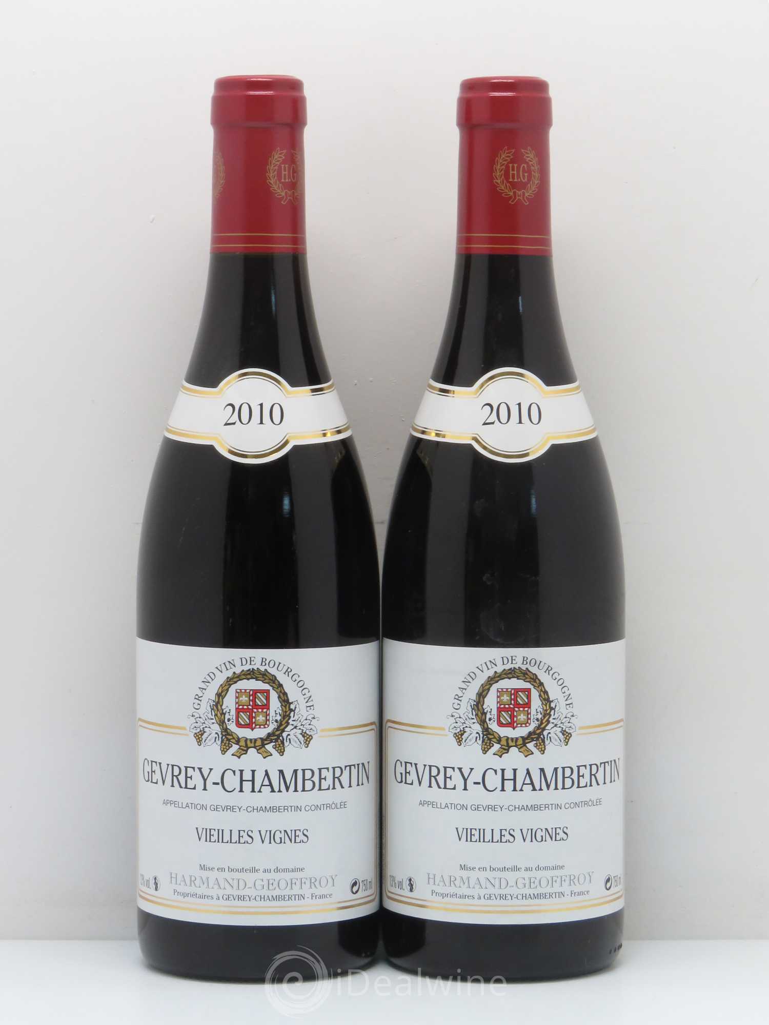 Gevrey-Chambertin Vieilles vignes Harmand-Geoffroy (Domaine) 2010 - Lot de 5 bouteilles - 2